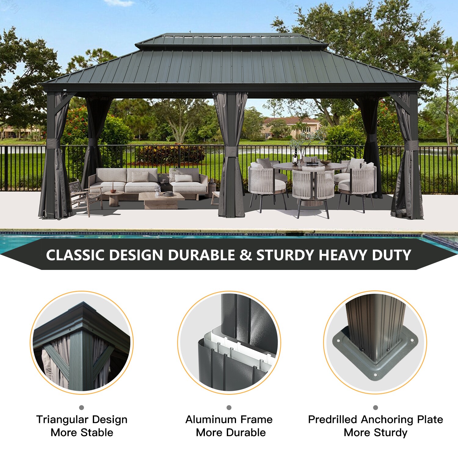 Mondawe MA-GHPS10 Wood-Resin-Gazebos - View #6