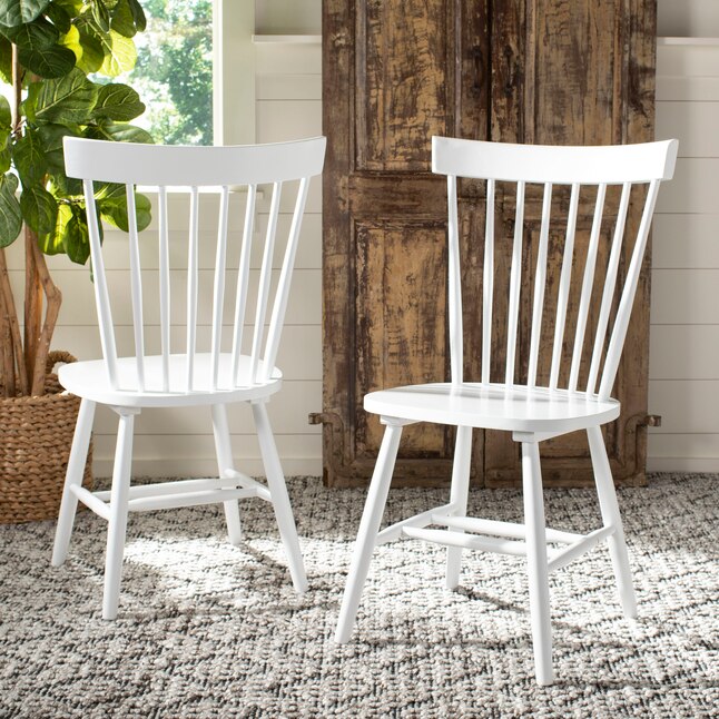 Parker Country Side Chair Wood Frame, Windsor Back Chairs White