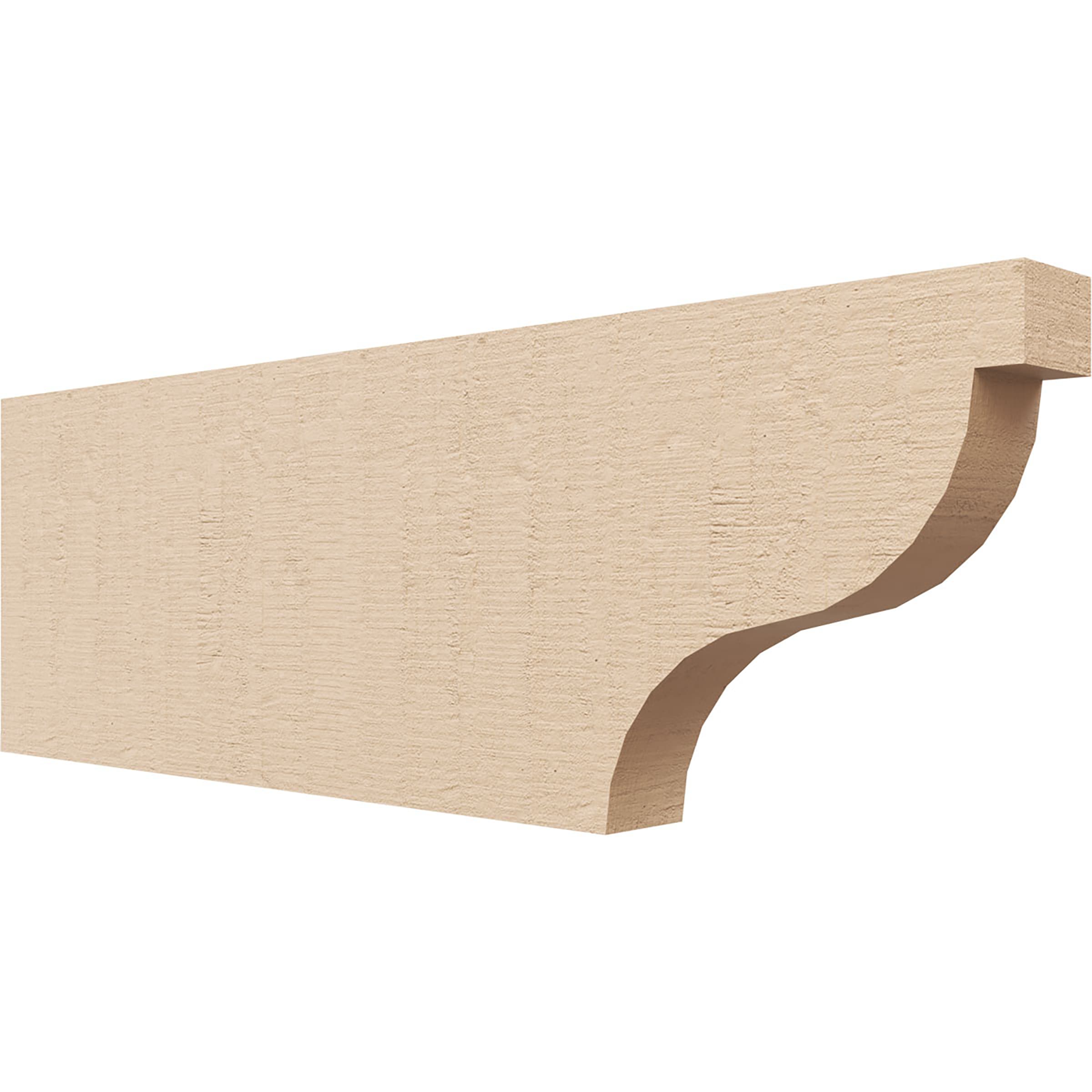 Ekena Millwork RFTU02X08X24GARRCPR Garner Woodgrain 2-in x 8-in x 24-in Brown Urethane Standard bracket