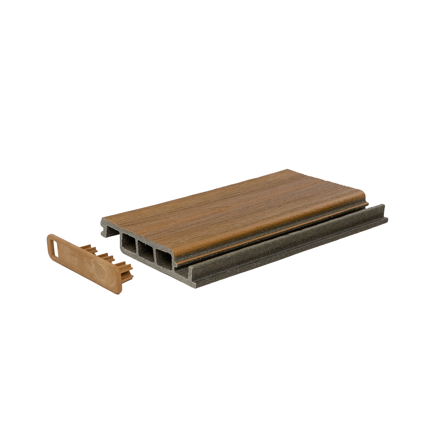 DuxxBak Composite Decking 1-in X 6-in X 12-ft Warm Cedar Tongue And ...