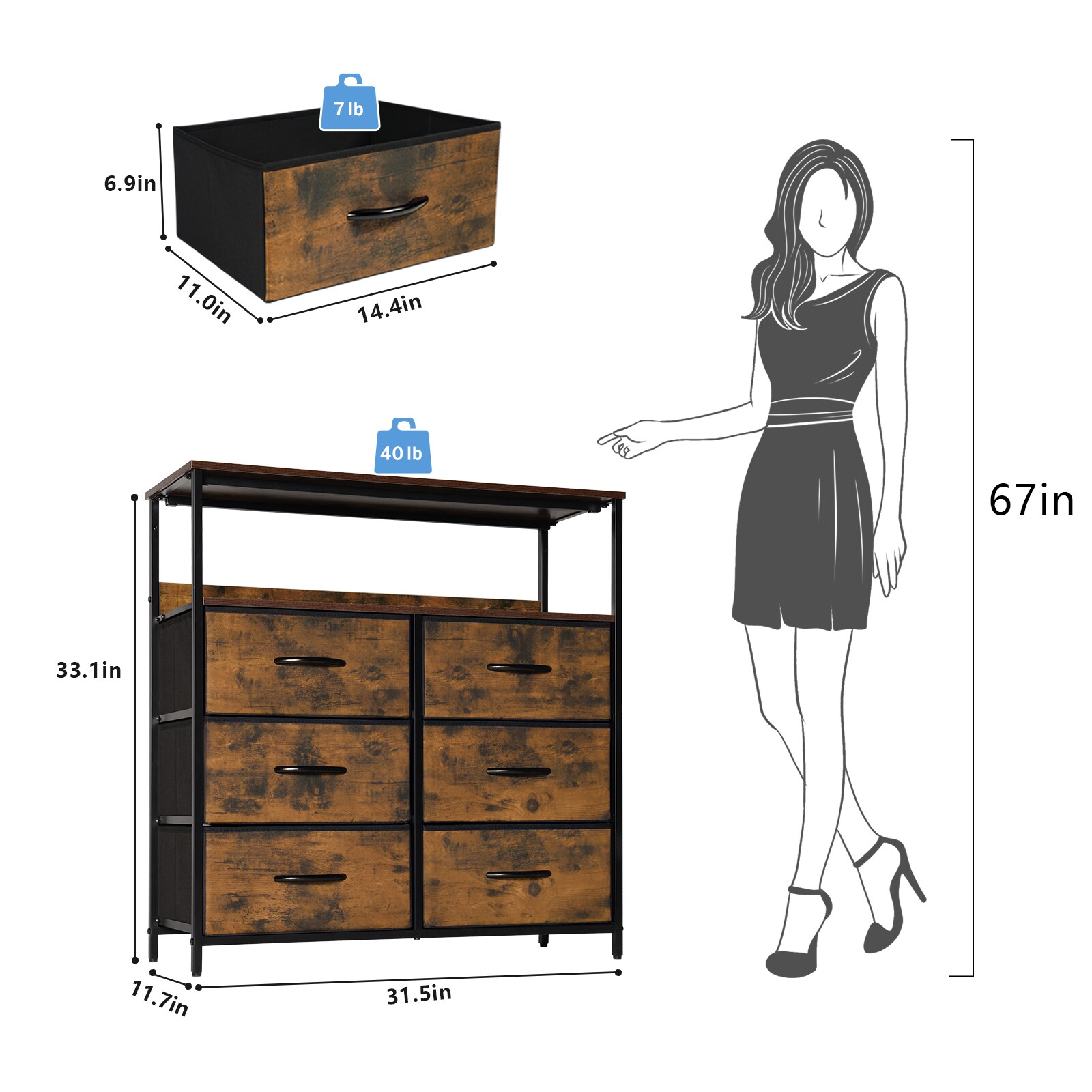 LTMATE LSLH-5L826 dressers - View #5