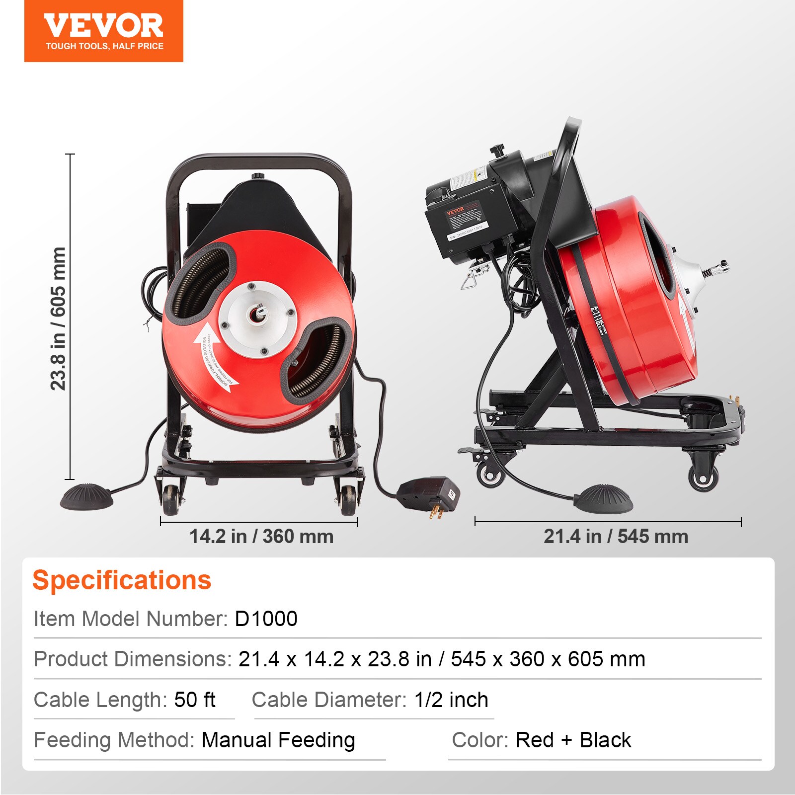 VEVOR GDSTJL50FT12M0001V1 Machine-Augers - View #8
