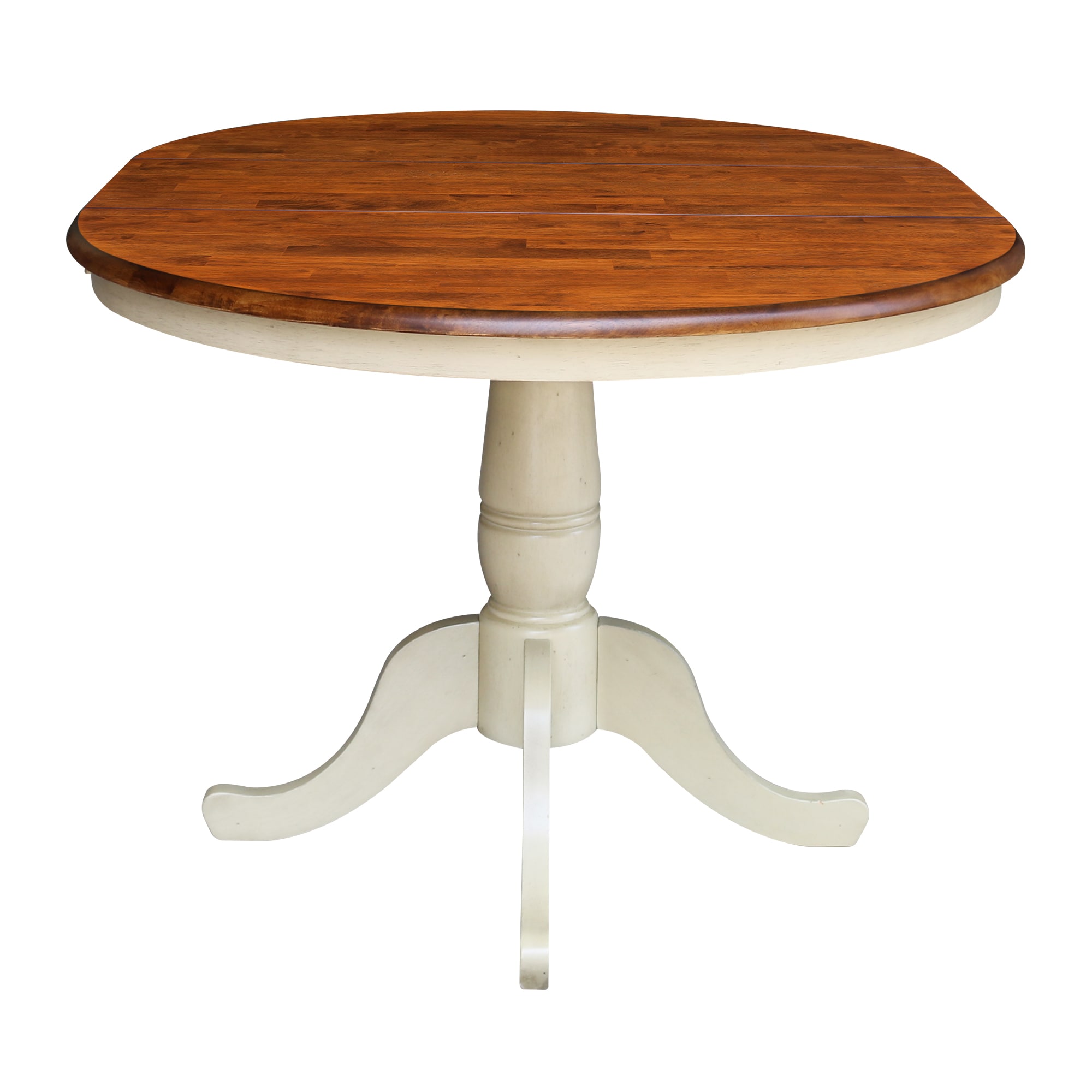 french provincial round extendable dining table