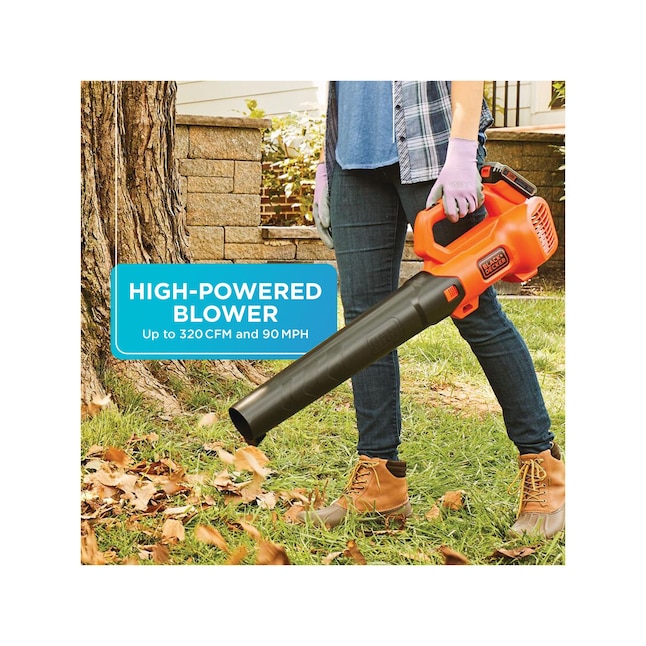 BLACK+DECKER 20-volt Max Cordless Battery String Trimmer and Leaf Blower  Combo Kit (Battery & Charger Included) in the Power Equipment Combo Kits  department at