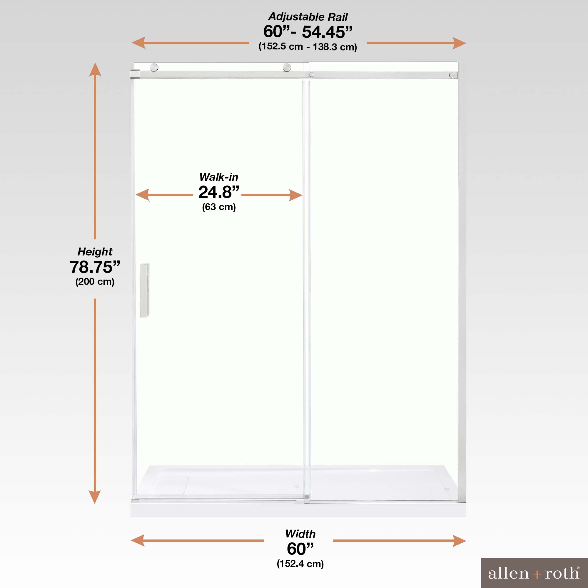 allen + roth DAVIDSON-60GP-SN Shower-Doors - View #15