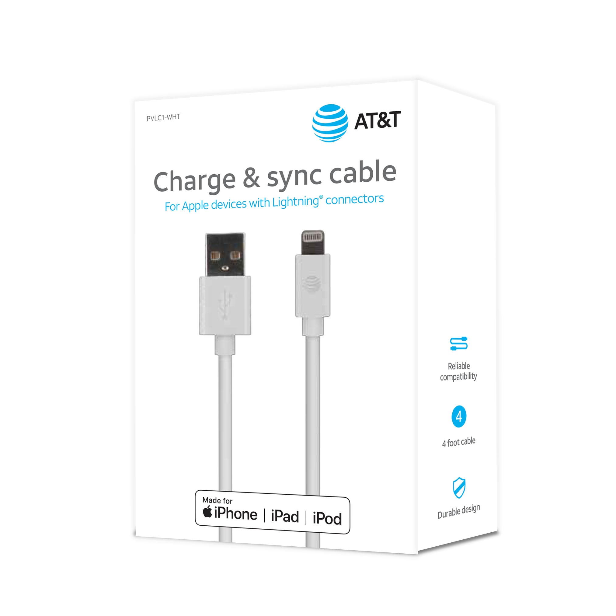 AT&T PVLC1-WHT Usb-Cable - View #3