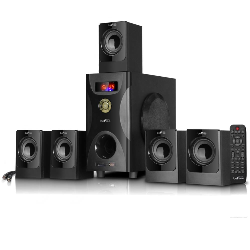 beFree Sound 6-Speaker 100-Watt Black 5.1 Home Theater Speaker