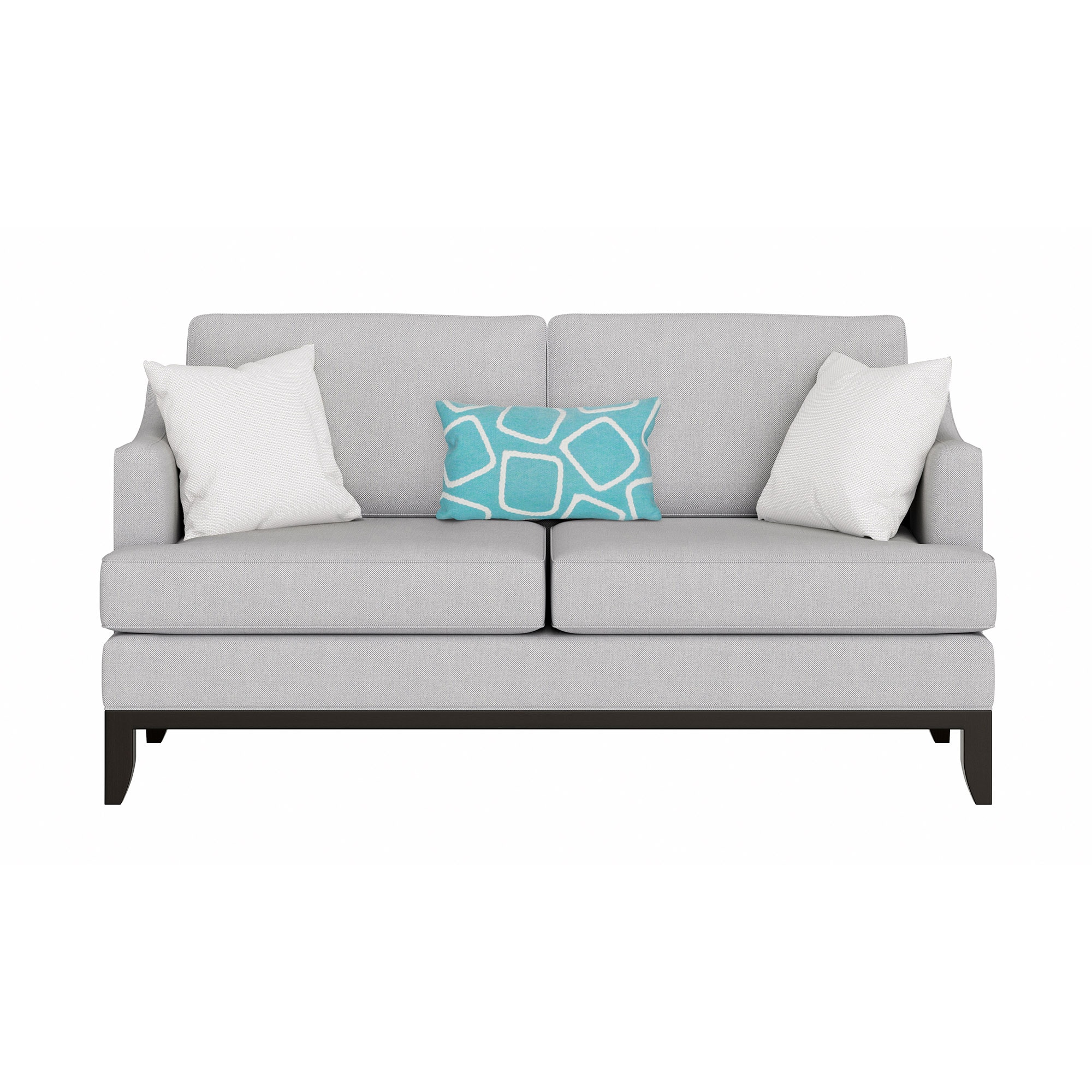 Liora Manne 7SA1S408704 Visions I 12-in x 20-in Aqua Rectangular Indoor Decorative Pillow