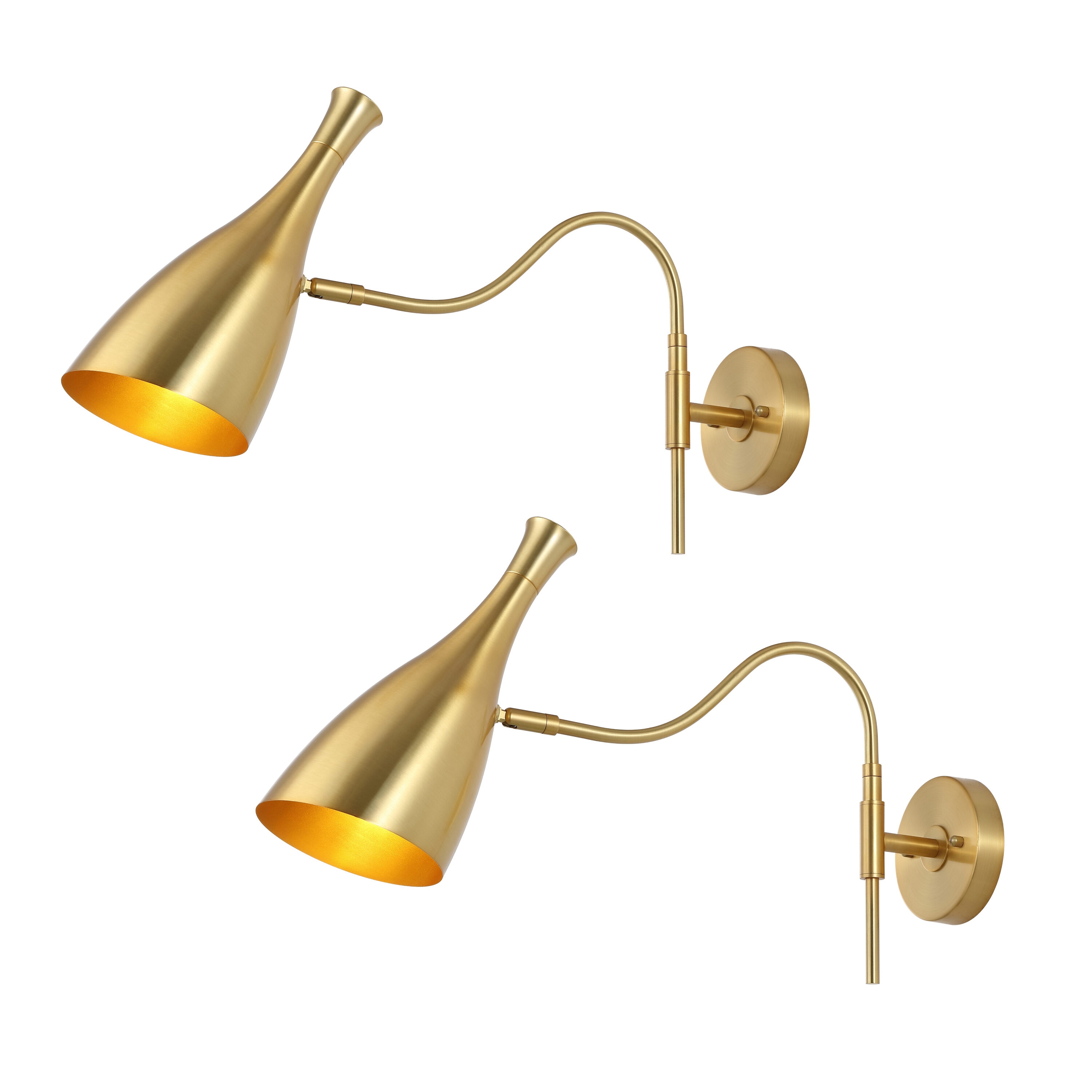 Safavieh 5.5-in W x 12-in H Metal Sconce Abstract Wall accent #SCN4110A-SET2