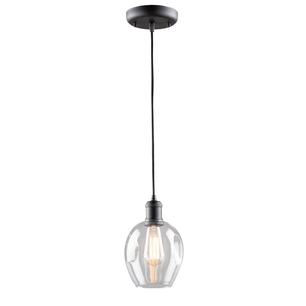 ARTCRAFT AC10730BK Clearwater Semi Gloss Black Transitional Linear LED Mini Hanging Kitchen Island Light