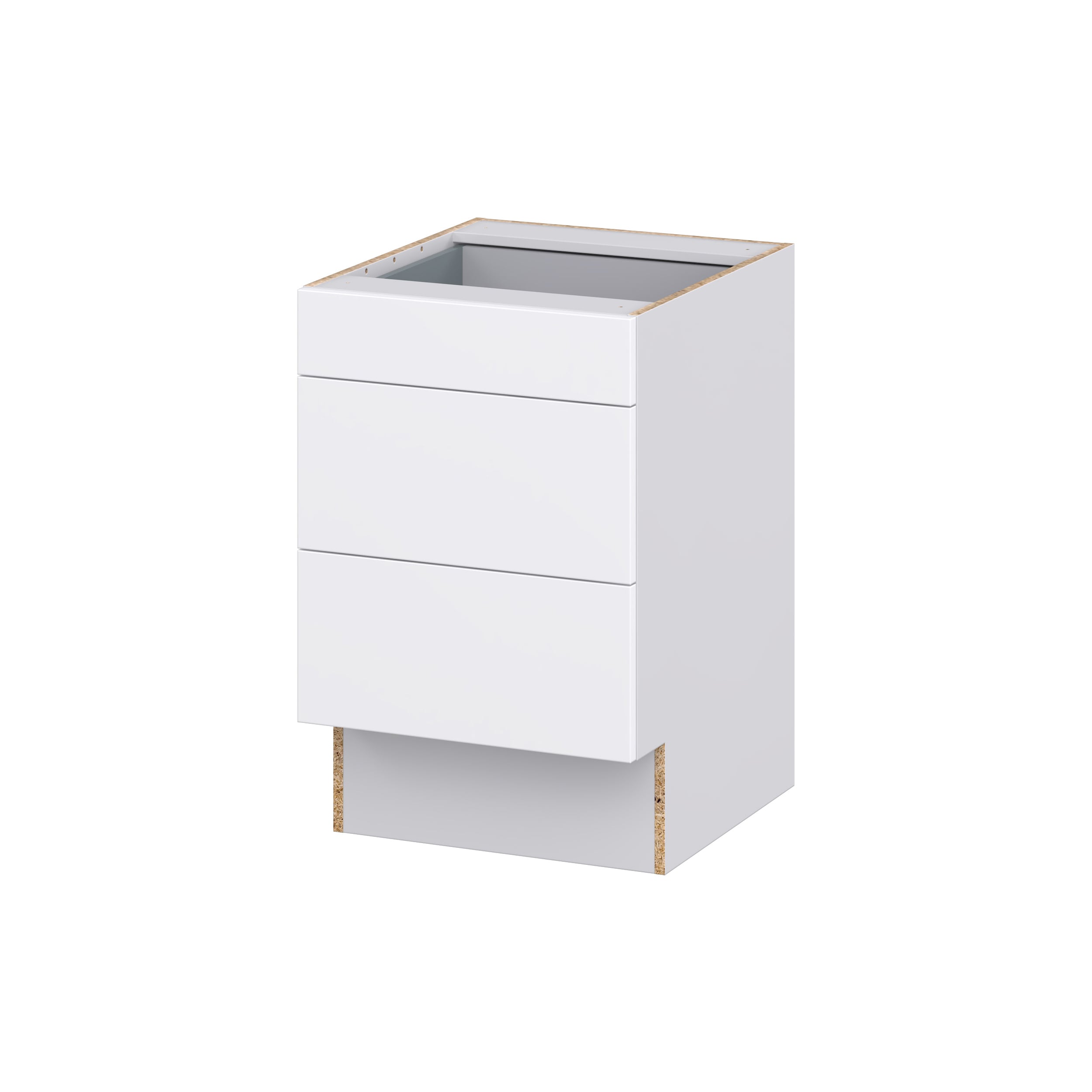Hugo&Borg Savane 21-in W x 32.5-in H x 25-in D Textmel 3-Drawer Base Fully Assembled Cabinet (Flat Panel Style)