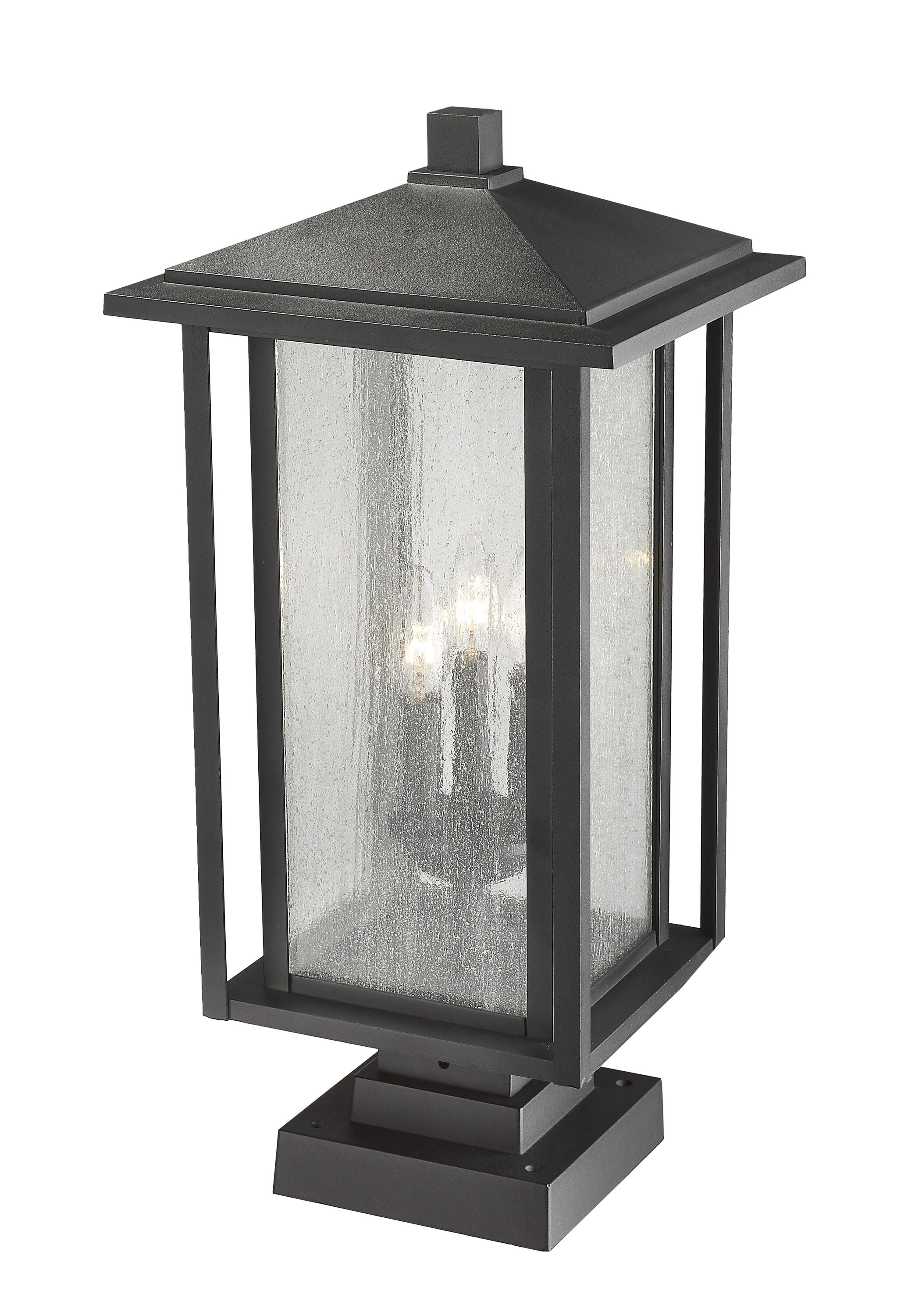 Z-Lite 554PHXLS-SQPM-BK Post-Lights - View #4