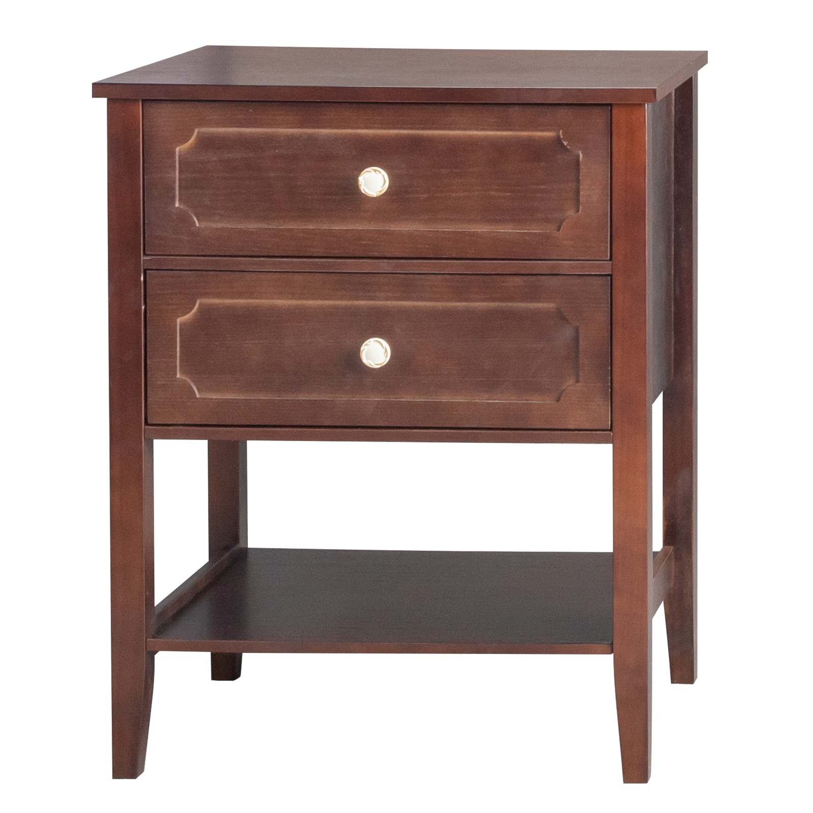 Outopee LO1G52004610 Brown Nightstand