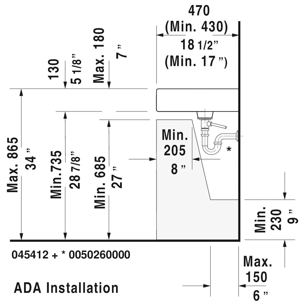 Duravit 0454120026 Bath-Sink - View #4