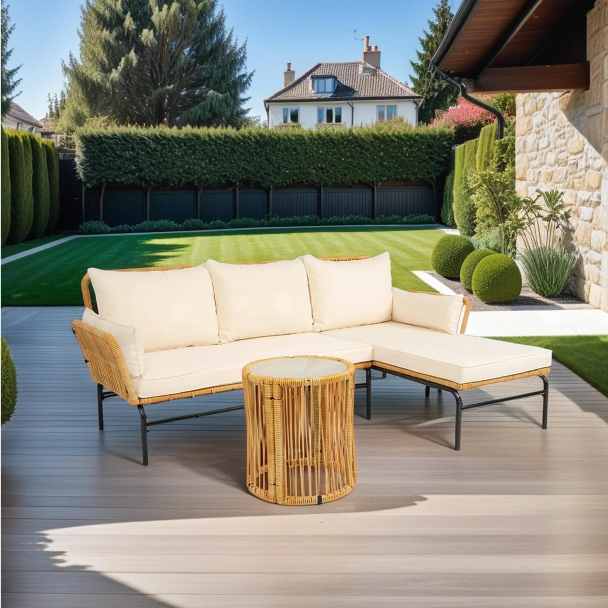 Direct Wicker DWS-W329S00038 Patio-Conversation-Sets - View #2