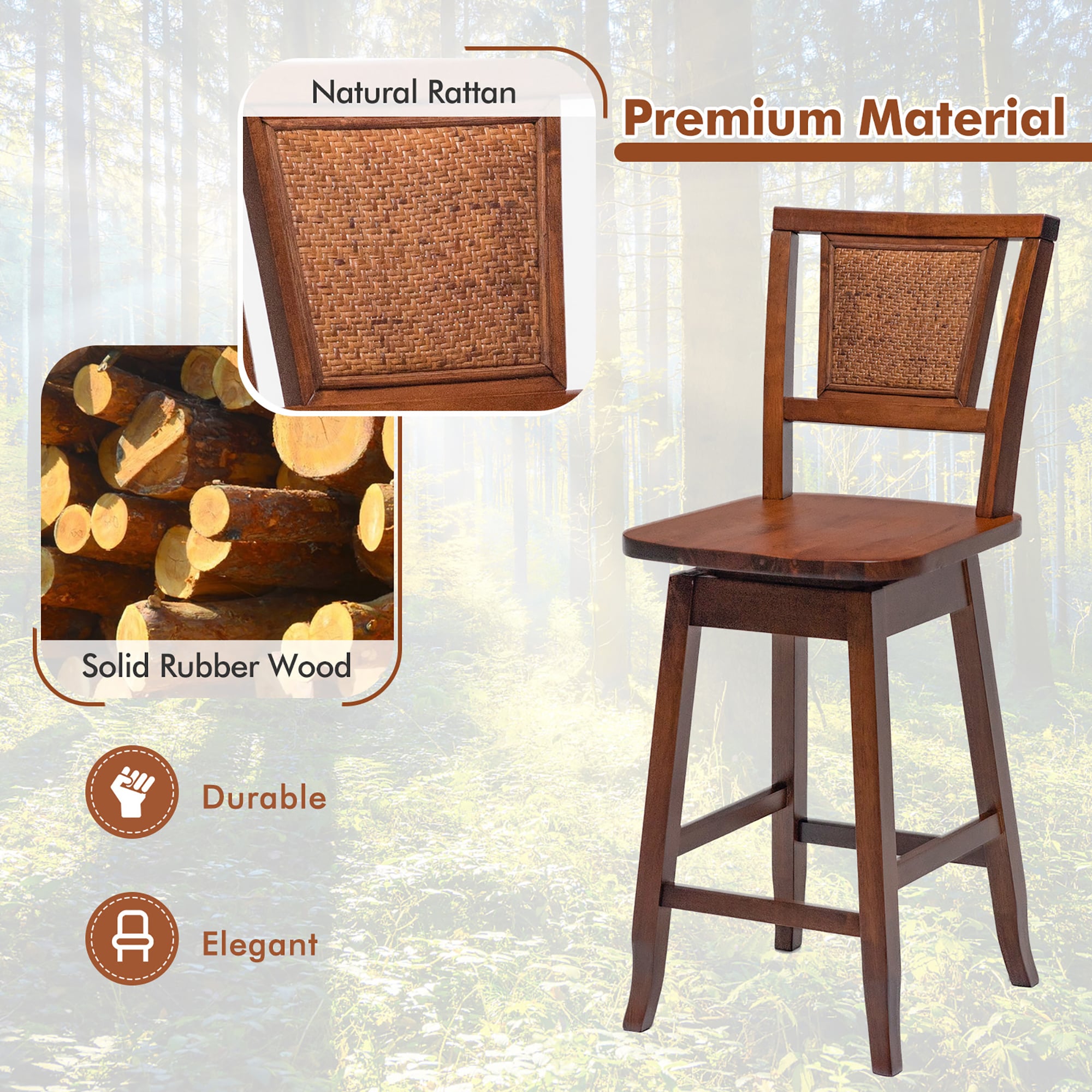 Costway SXL00138 stools - View #3