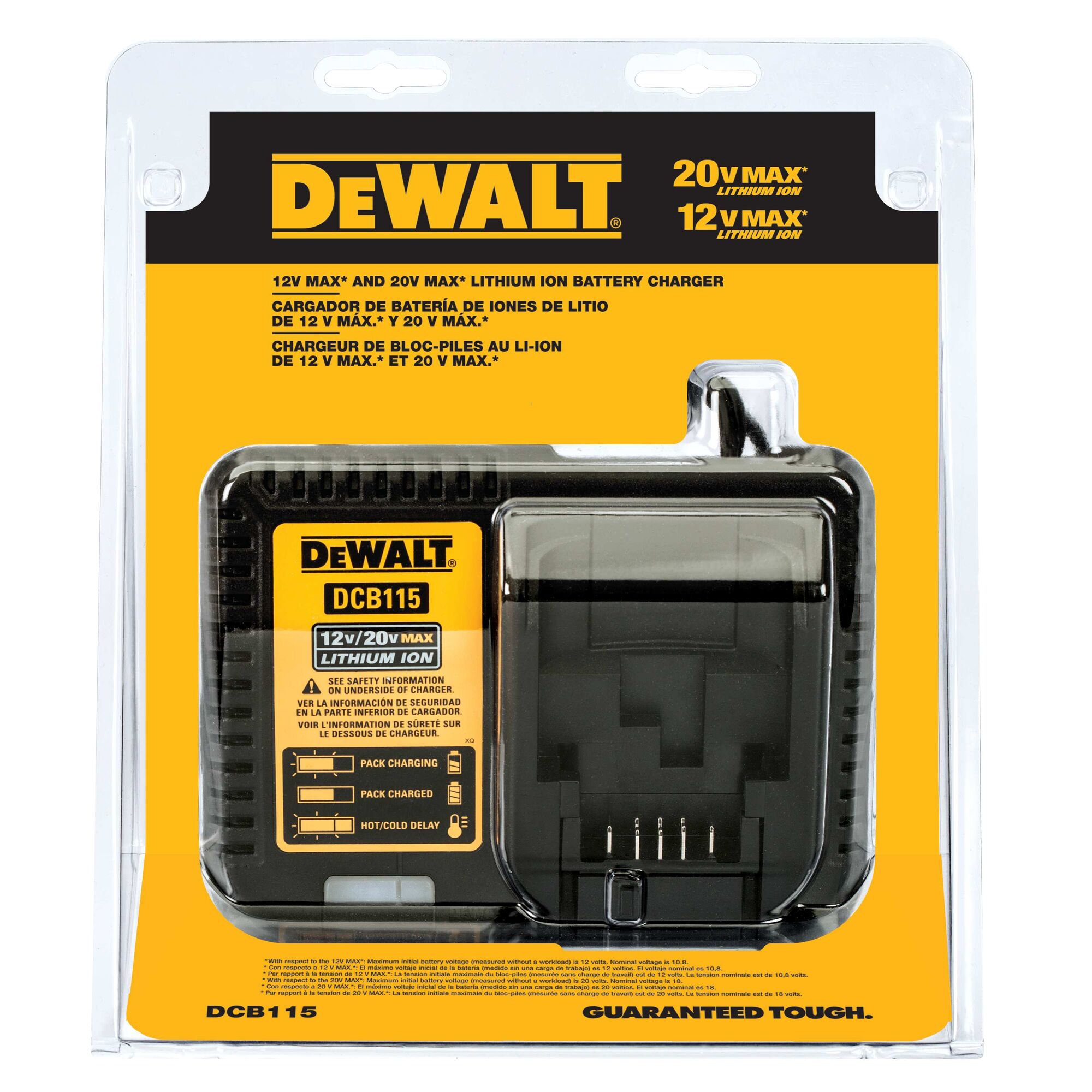 New Dewalt DCB115 12V & 20V Max Li-ion Battery Charger replaces DCB107 &  DCB112