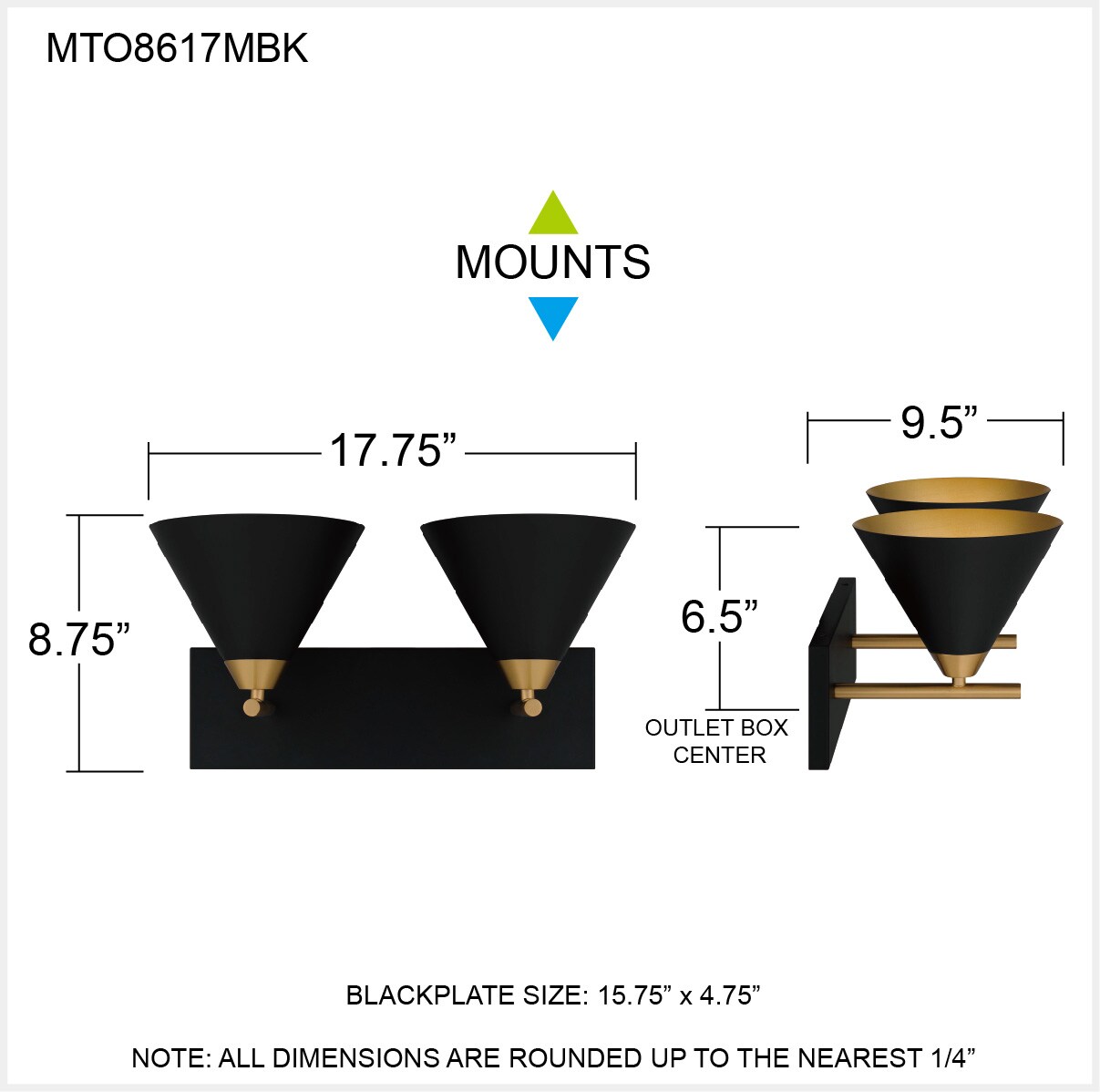 Quoizel MTO8617MBK b089995 - View #6