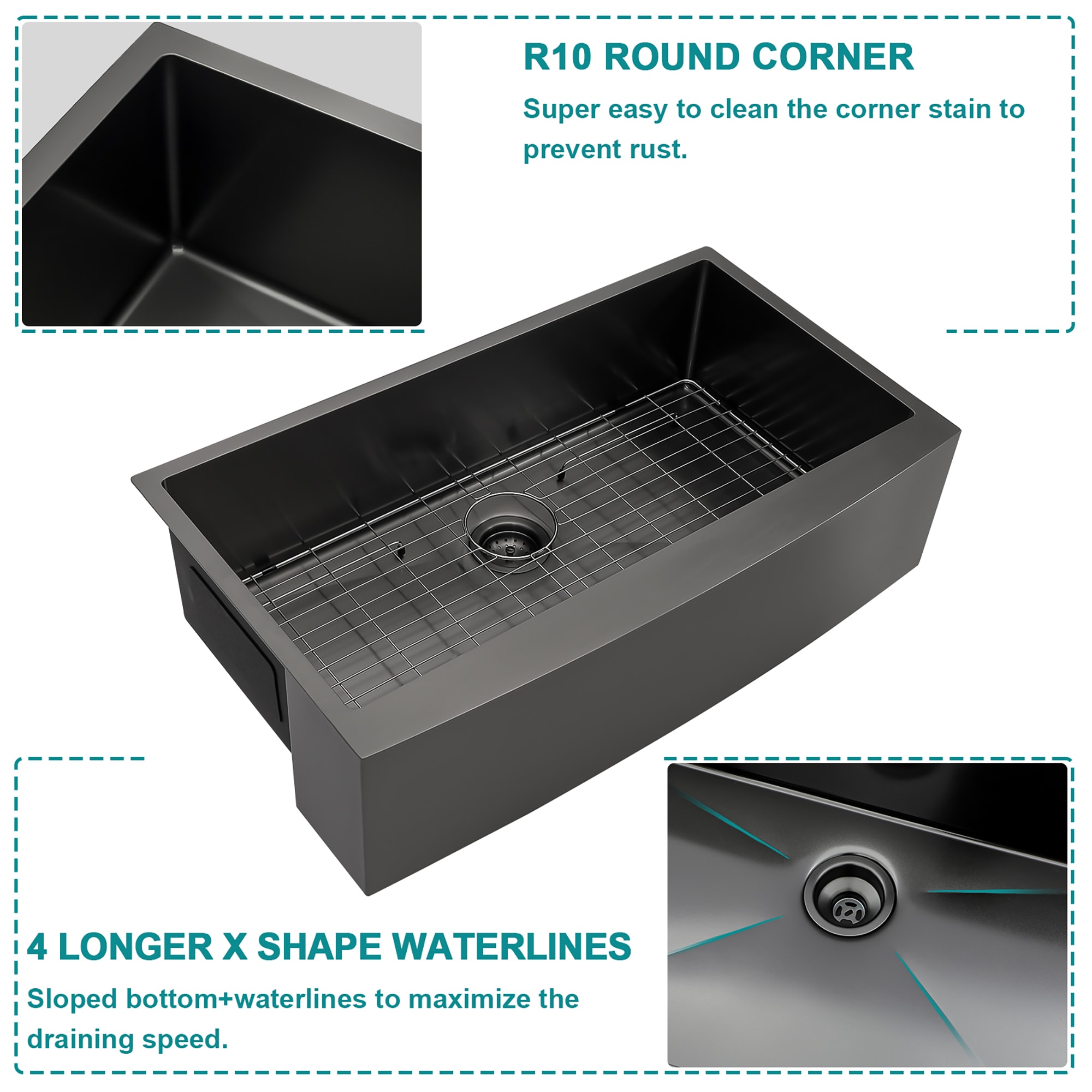 Lordear LD-LAB3321R1 Kitchen-Sinks - View #4