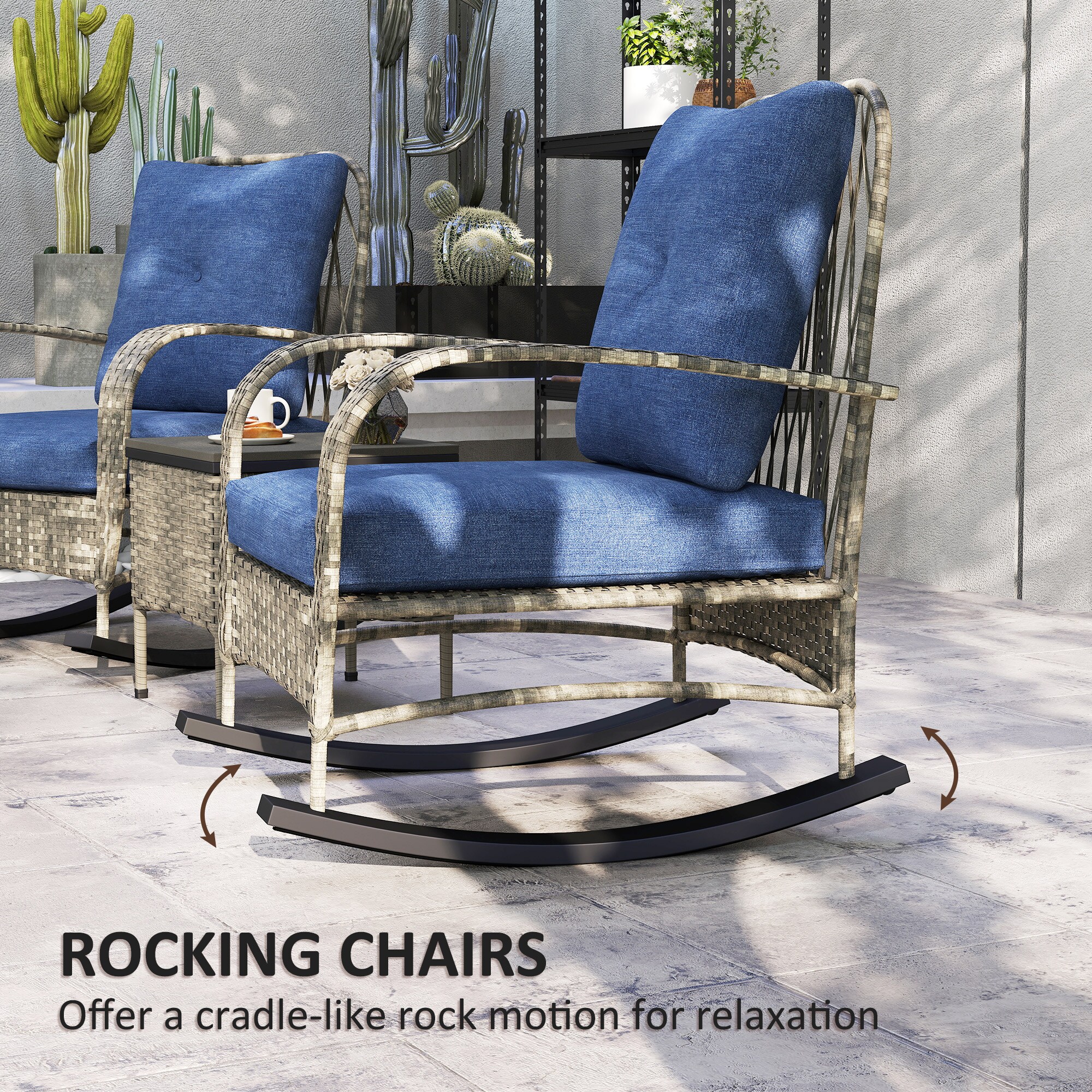 Outsunny 863-189V00GY Patio-Conversation-Sets - View #6