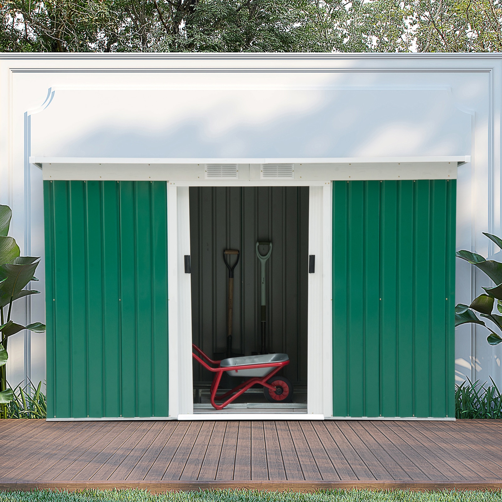Outsunny 845-032 Metal-Storage-Buildings-Sheds - View #8