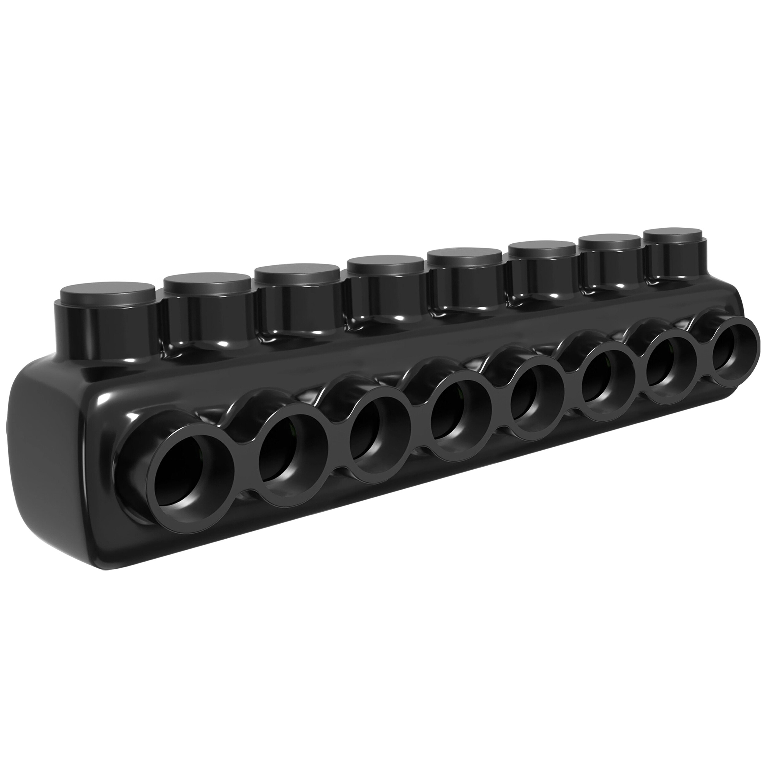 OHLECTRIC  Insulated Wire Connector 8 Port Single Side Entry for 3/0 10 Wire Range Lugs with 1/4 Hex Screw Pre Filled with Oxide Inhibitor Wire Connectors Electrical Connectors Wire Tap