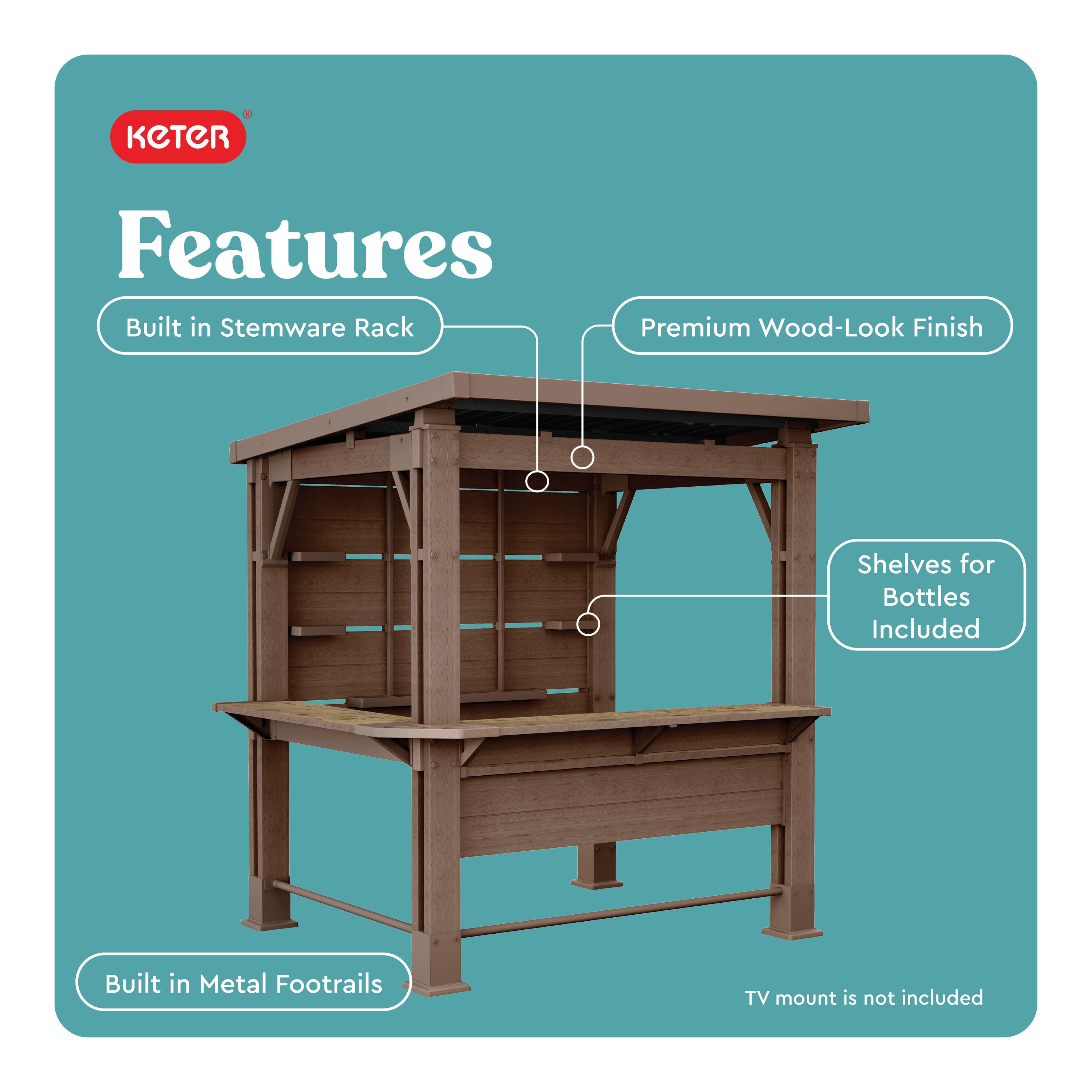 Keter 262314 Wood-Resin-Gazebos - View #5
