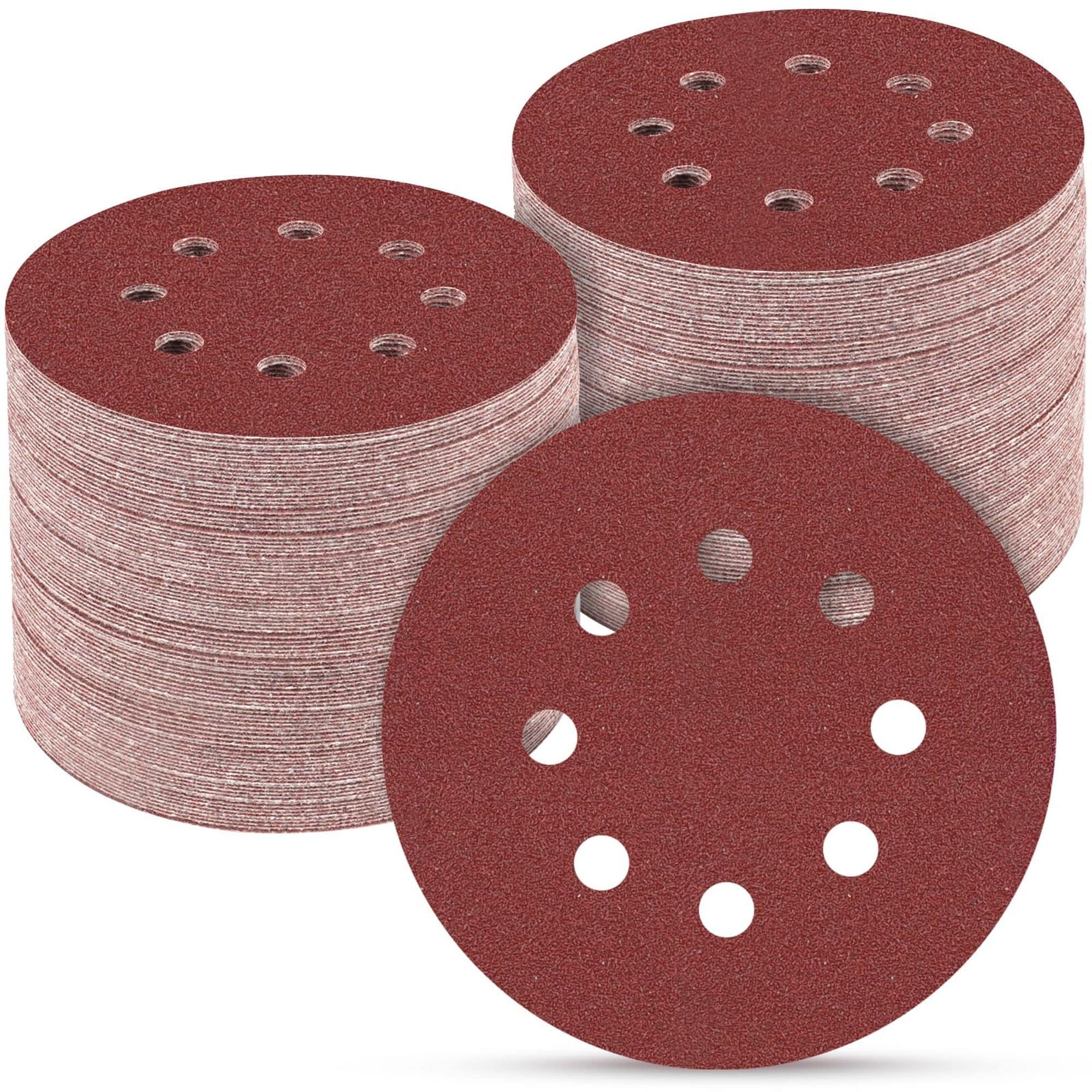 Numhew 5in 165-Piece 8-Hole Very Fine Assorted Sanding Discs