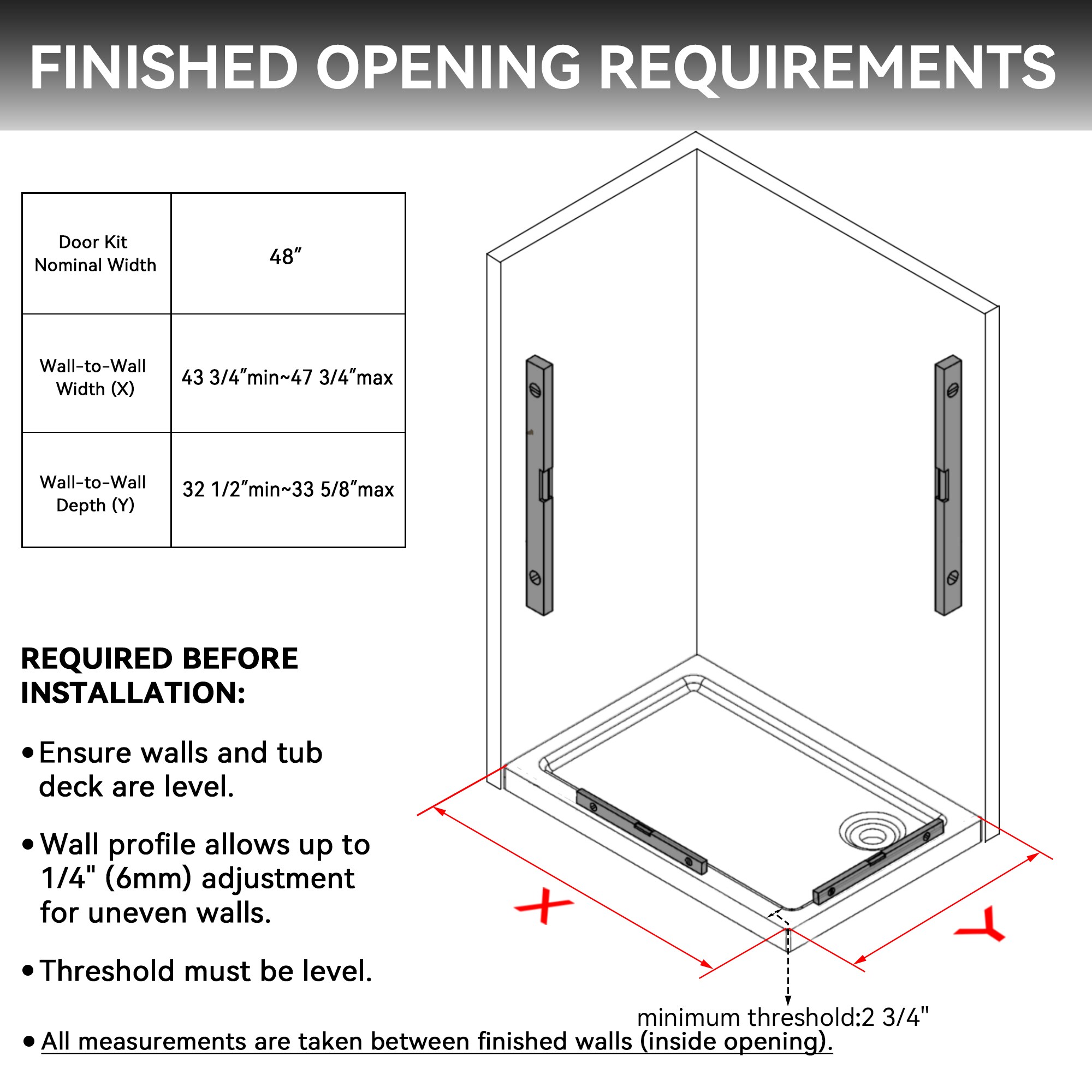 Forclover ESBX-4834BN Shower-Doors - View #16