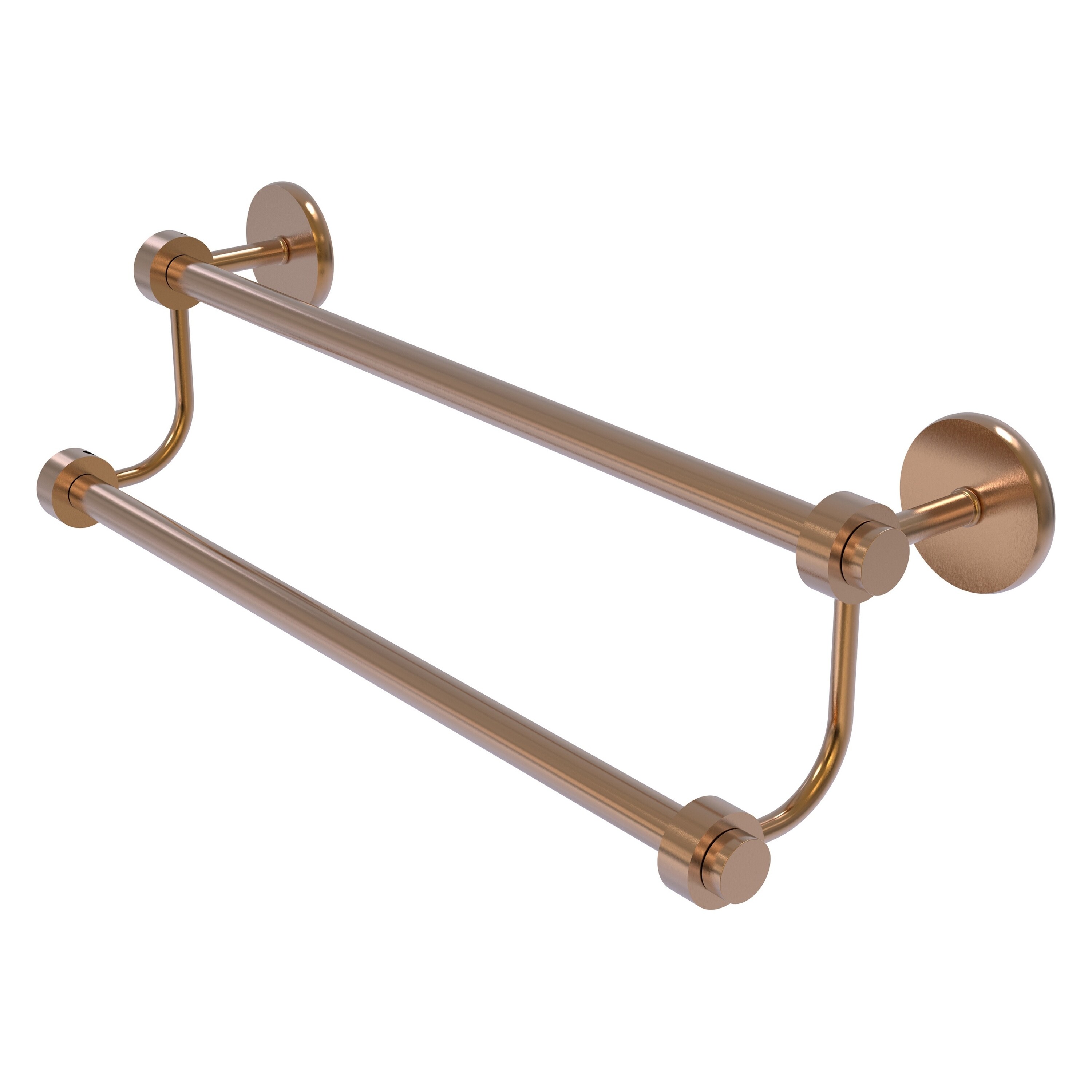 Allied Brass 7272/30-BBR Satellite Orbit Two 30-in double Brushed Bronze Wall mount Double Towel Bar