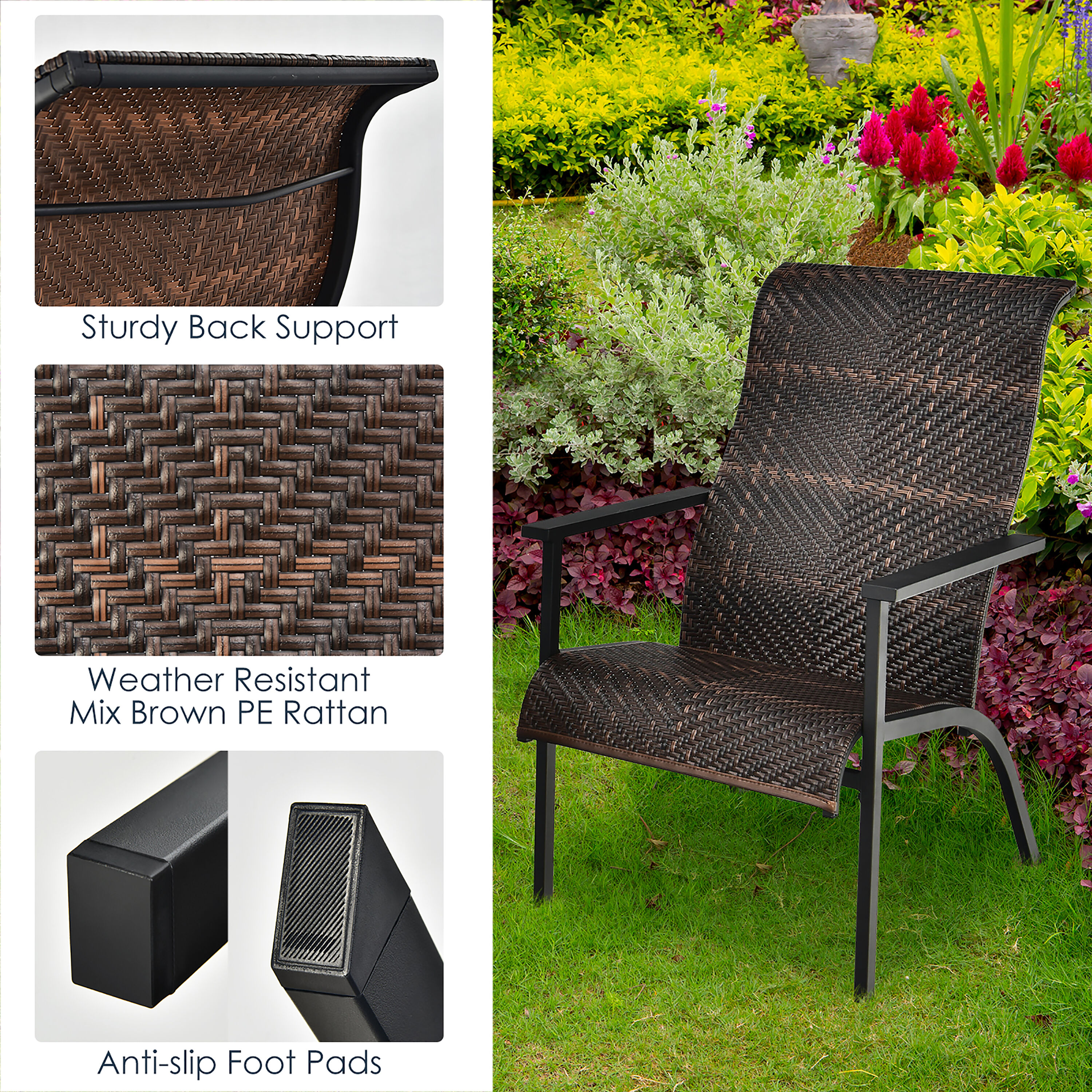 Costway NP10513CF Patio-Conversation-Sets - View #2