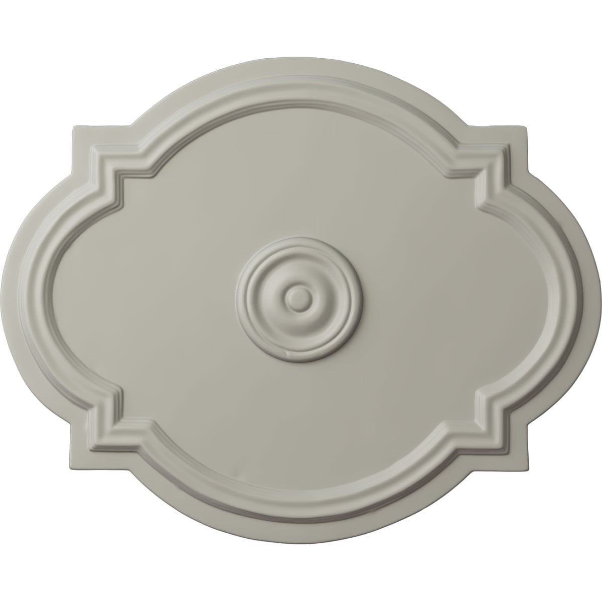 Ekena Millwork CM21WAPCF Waltz 17.375-in W x 21.25-in L Painted Pot Of Cream Polyurethane Whole Ceiling Medallion