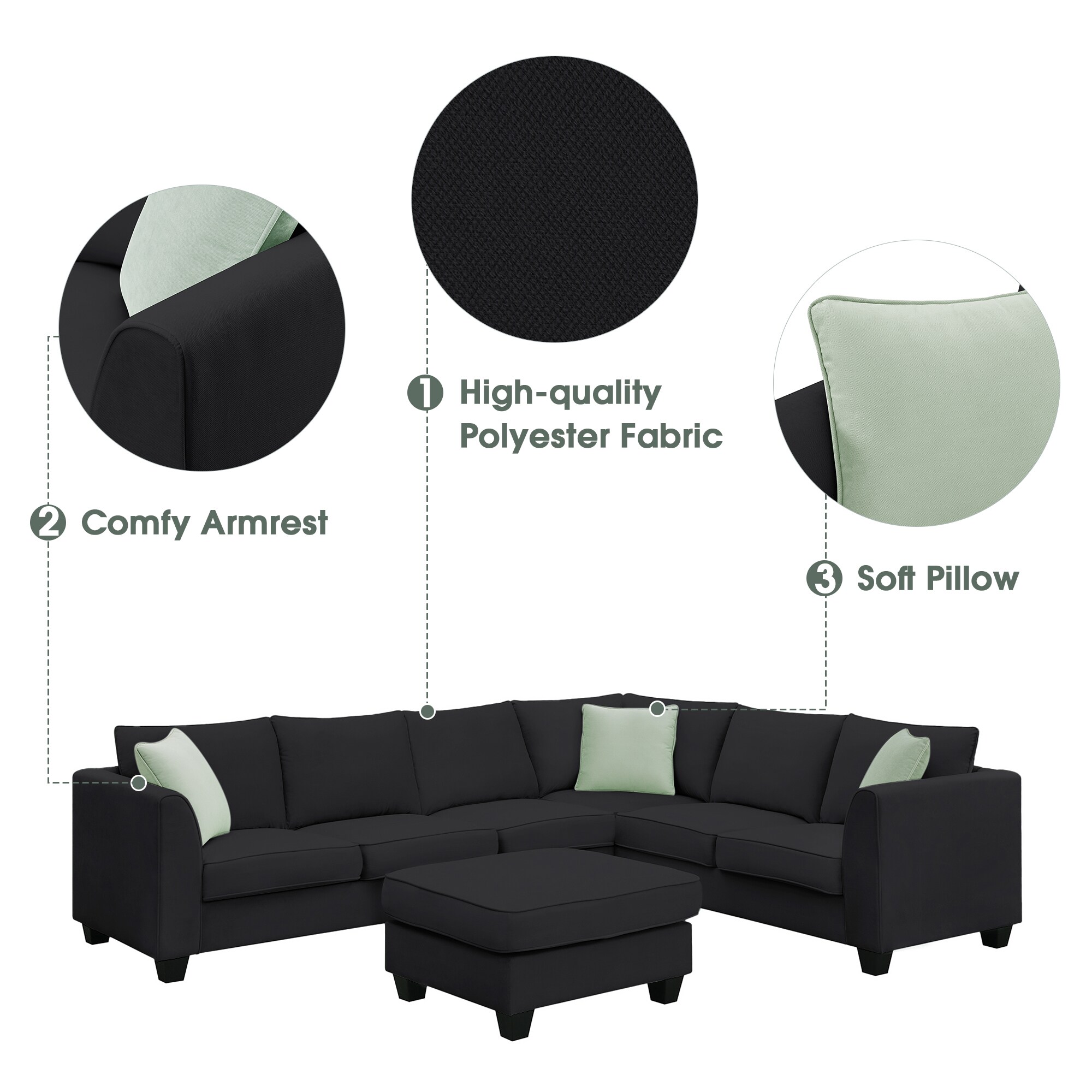 GZMR GZ-GN3012B Sofas-Loveseats - View #7