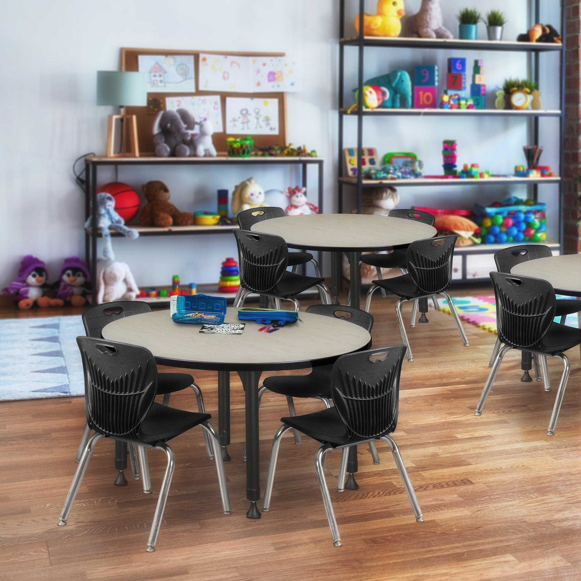 Regency TB36RNDPLAPBK Office-Tables - View #5