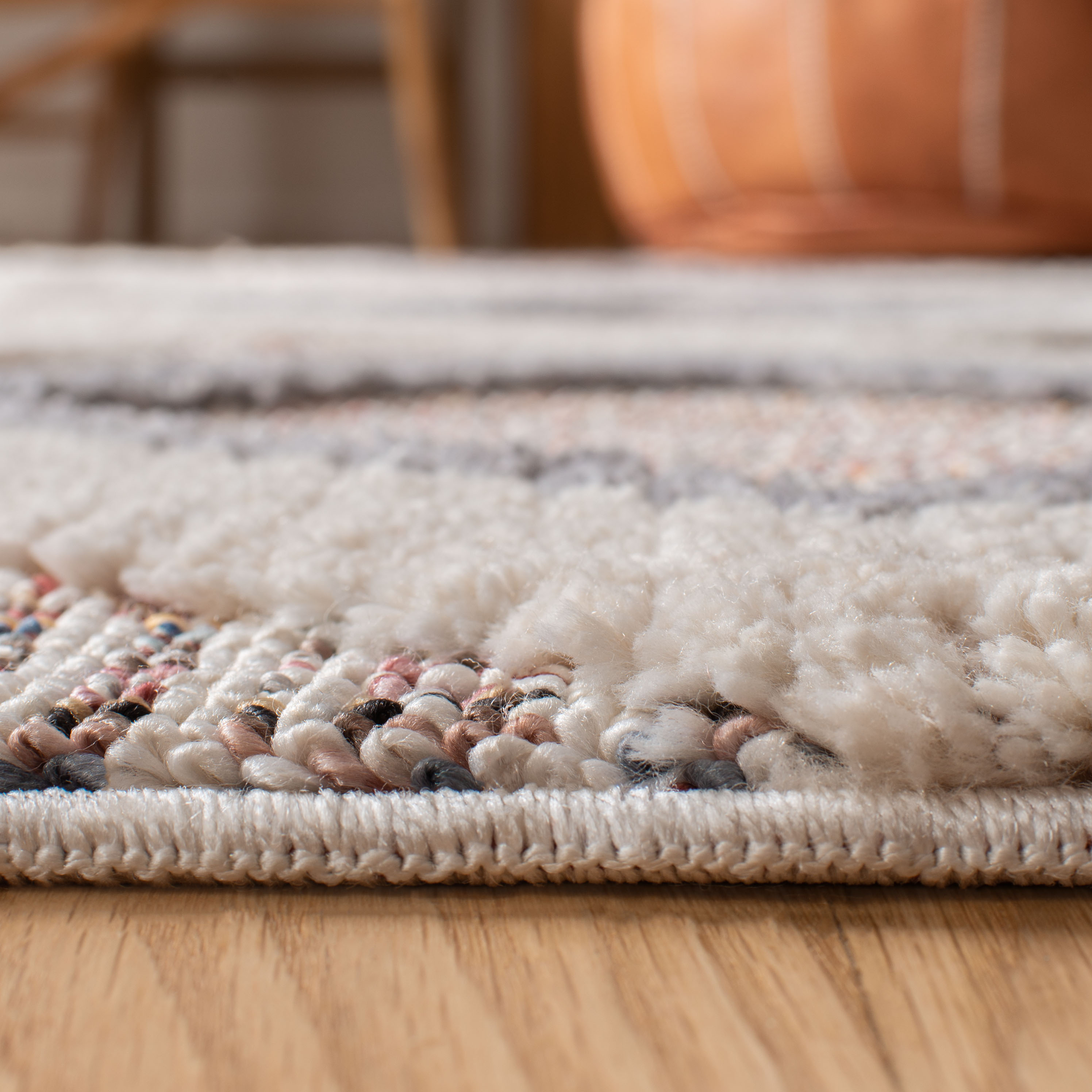 Hand-Knotted Nomadic Gray Wool Blend 26" Runner Rug