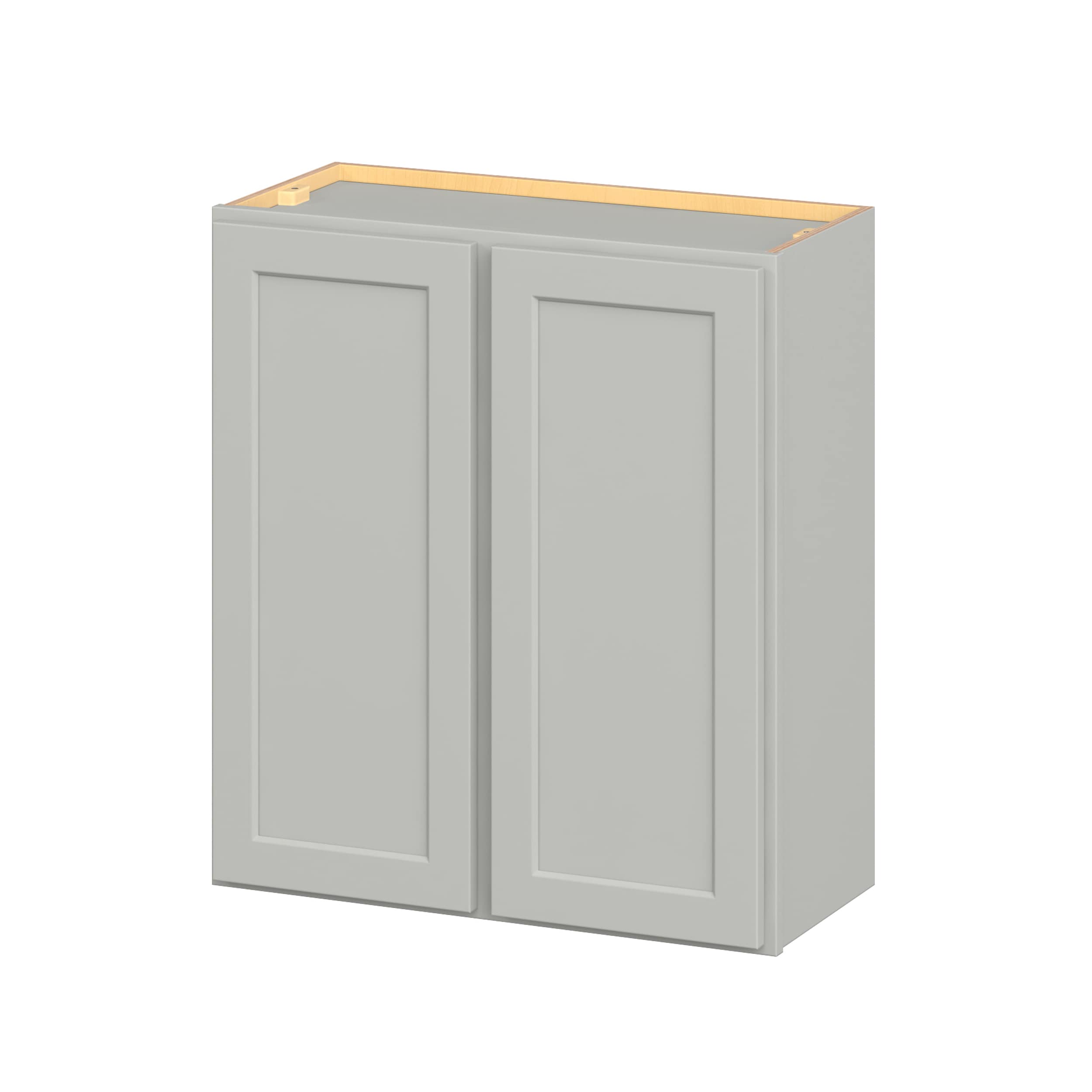 Hugo&Borg W2730-JA PRO Jasper 27-in W x 30-in H x 12-in D Whisper Gray Wall Ready to assemble Plywood Cabinet (Flat Panel Shaker)