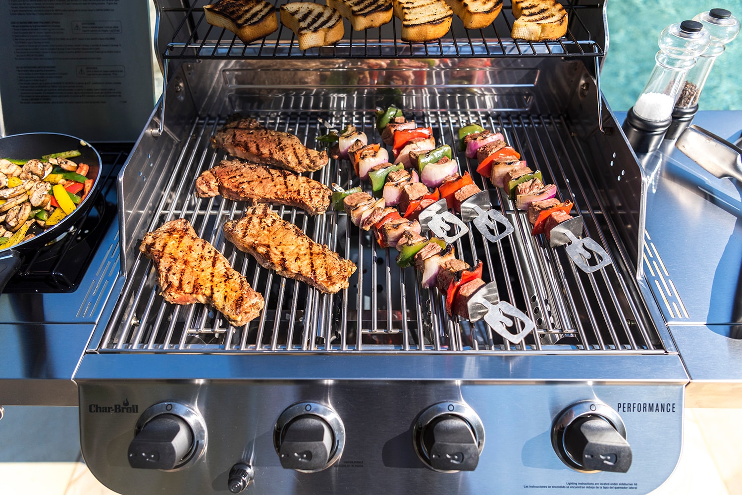 Char-Broil Performance Series Stainless Liquid Propane Gas Grill with 1 Side Burner in the Gas Grills department Lowes.com