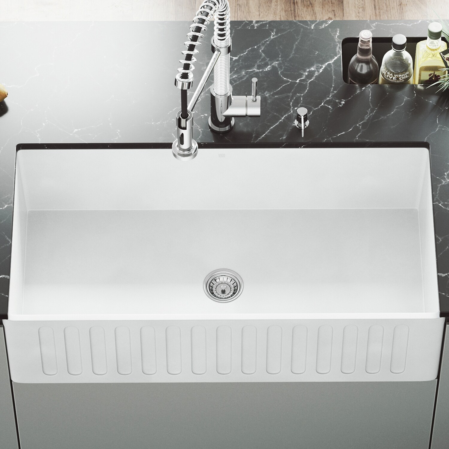 VIGO VGRA3618CS Kitchen-Sinks - View #3