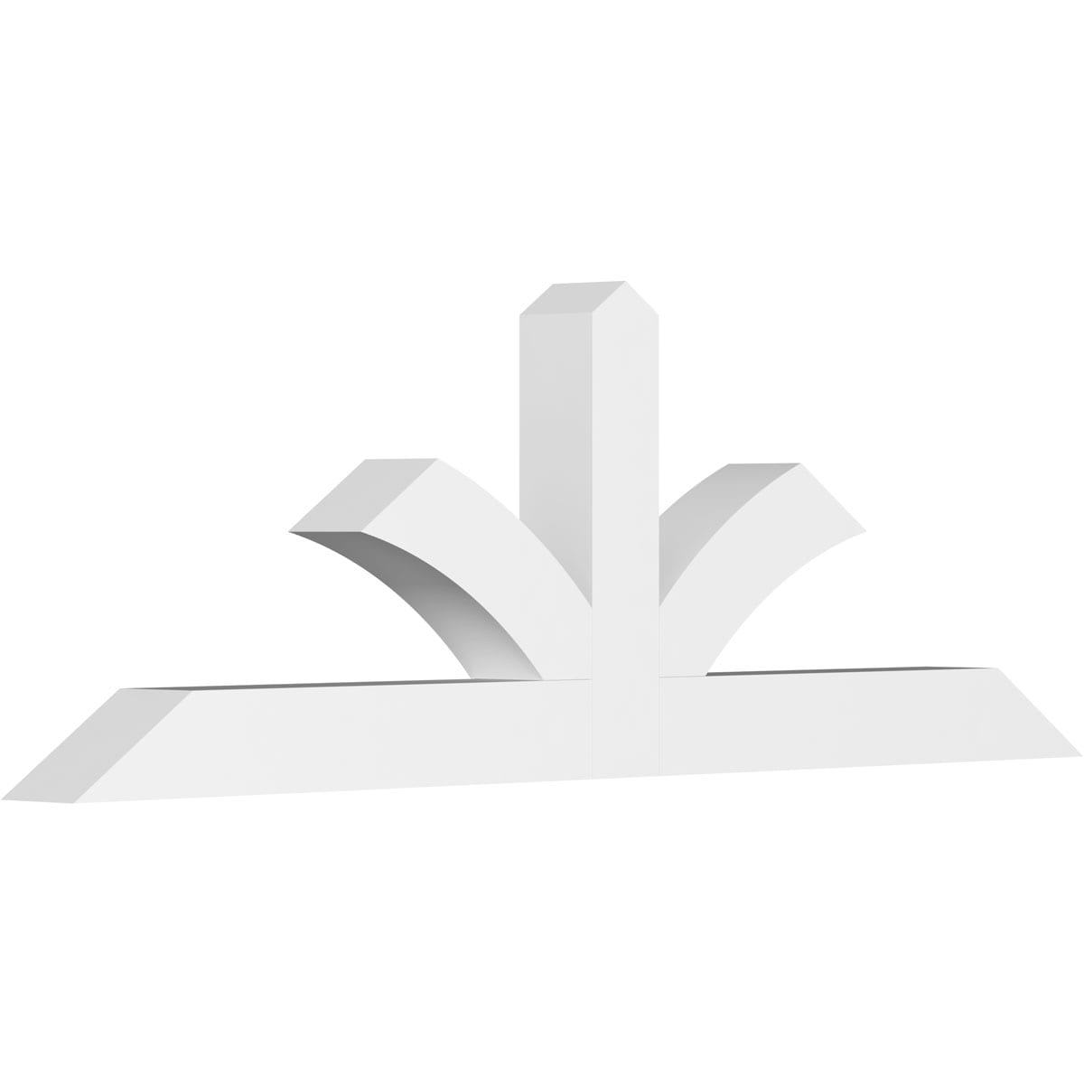 Ekena Millwork GBP060X20X0404RIC00 Richland White PVC Gable bracket
