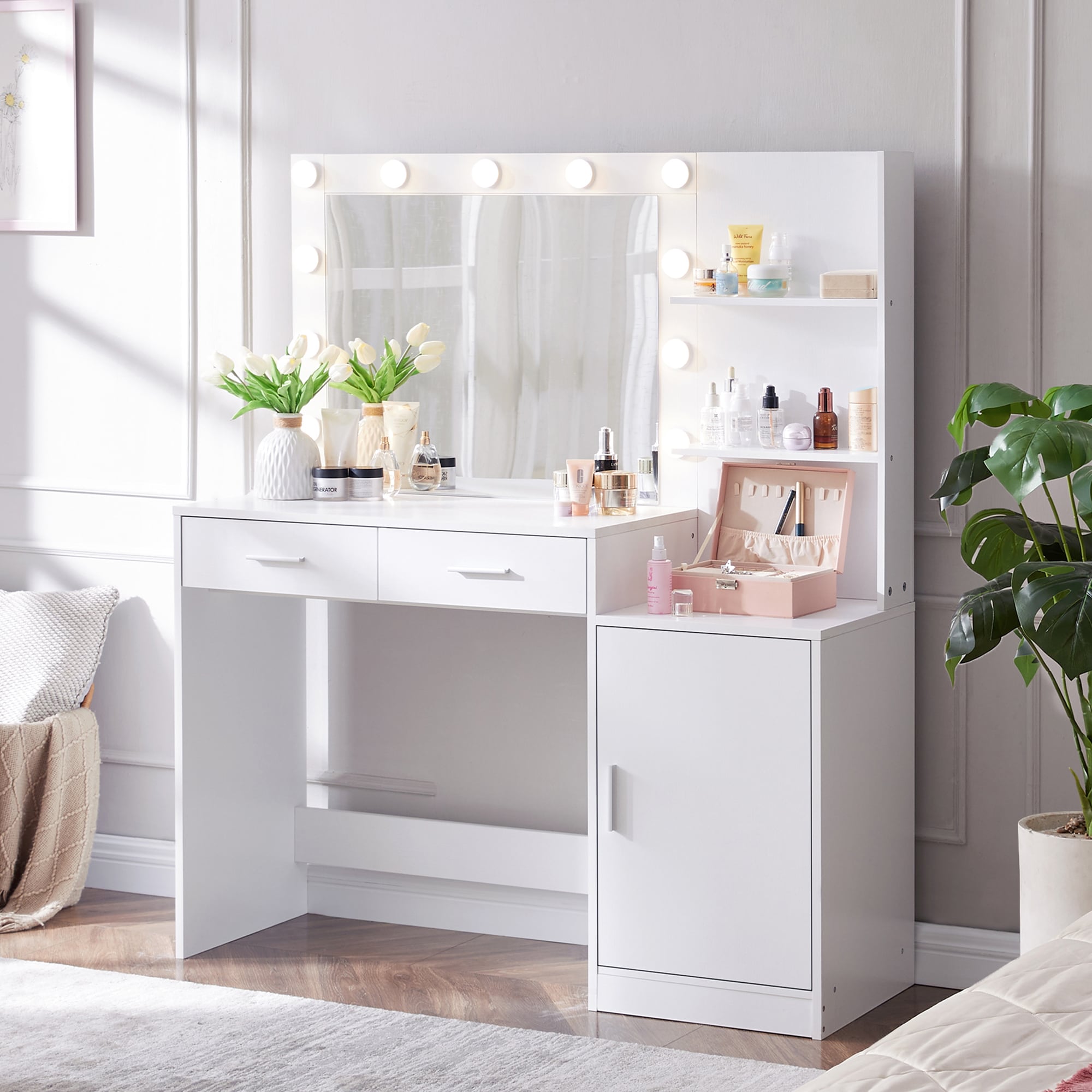 SINOFURN SYD250016WT Bedroom-Vanities - View #4