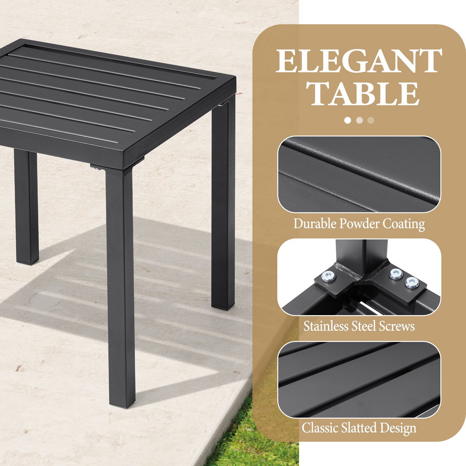 Crestlive Products CL-TB060BLK-1 Patio-Tables - View #4