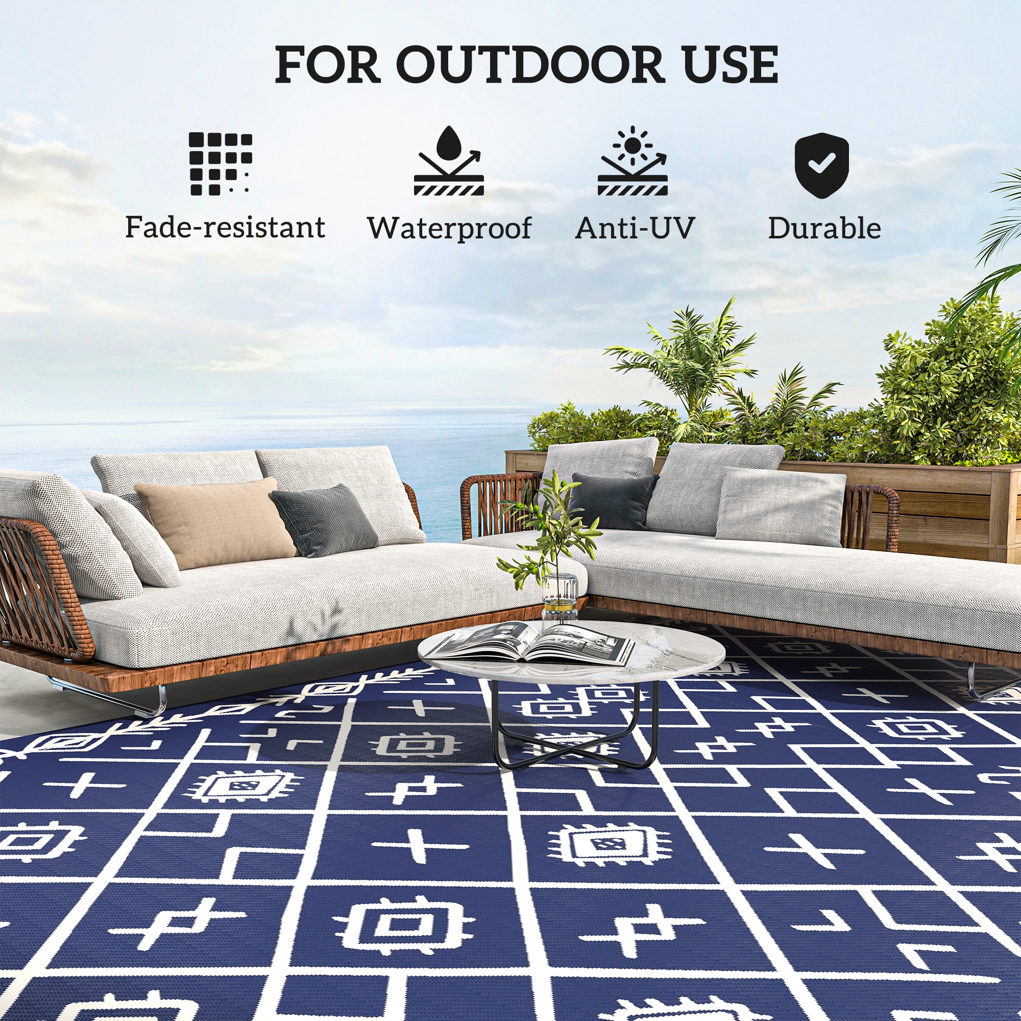 Outsunny 84J-067V01BU rugs - View #6