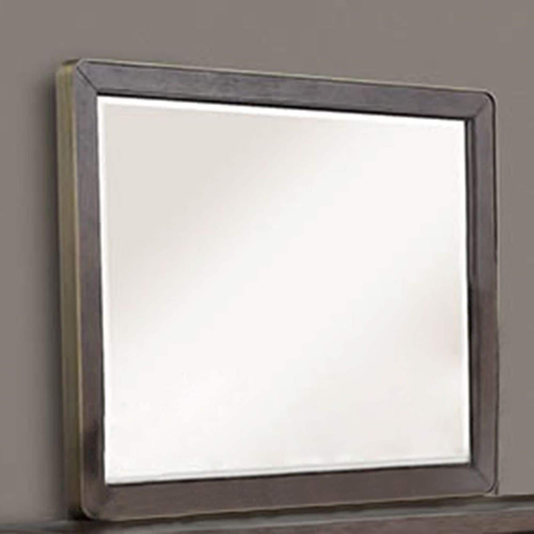Blisstyle ZZZ1462UHTEUY PREMIUM 45.5-in x 37.25-in Polished Rectangle Bathroom Vanity Mirror ( Brown )