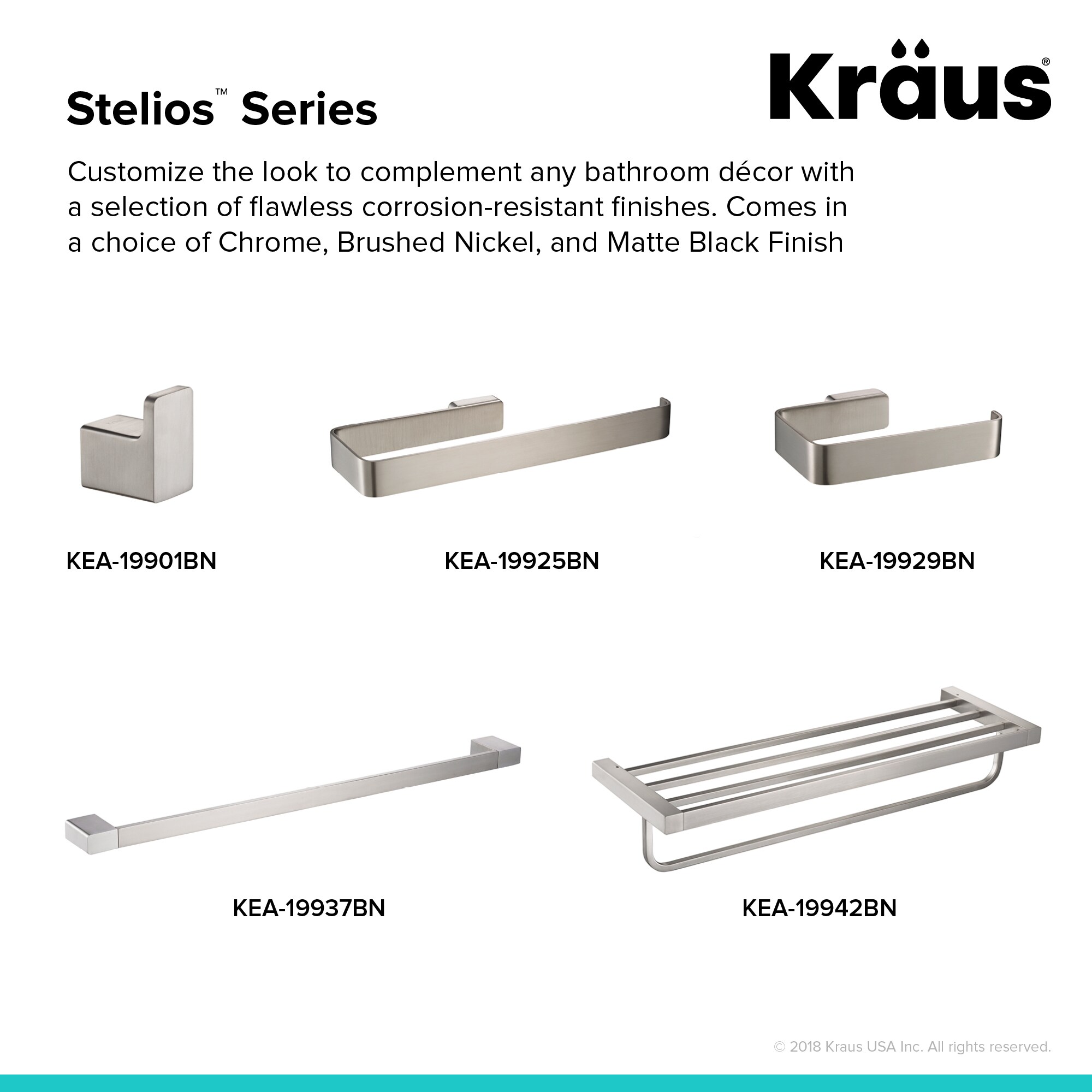 Kraus stelios best sale towel bar