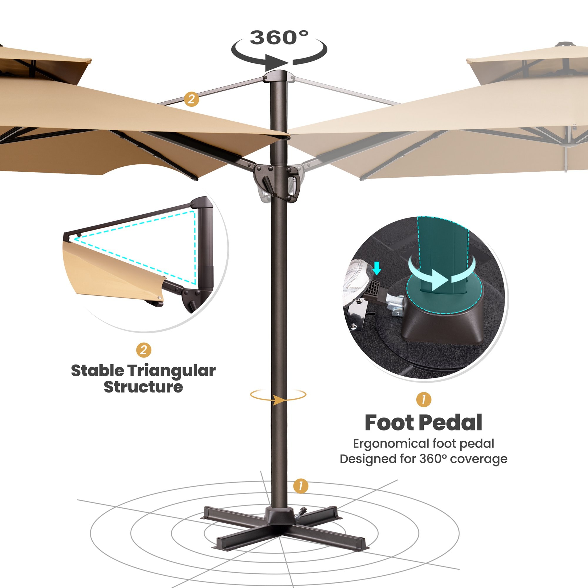Crestlive Products CL-PU060TAN Umbrellas-2 - View #8
