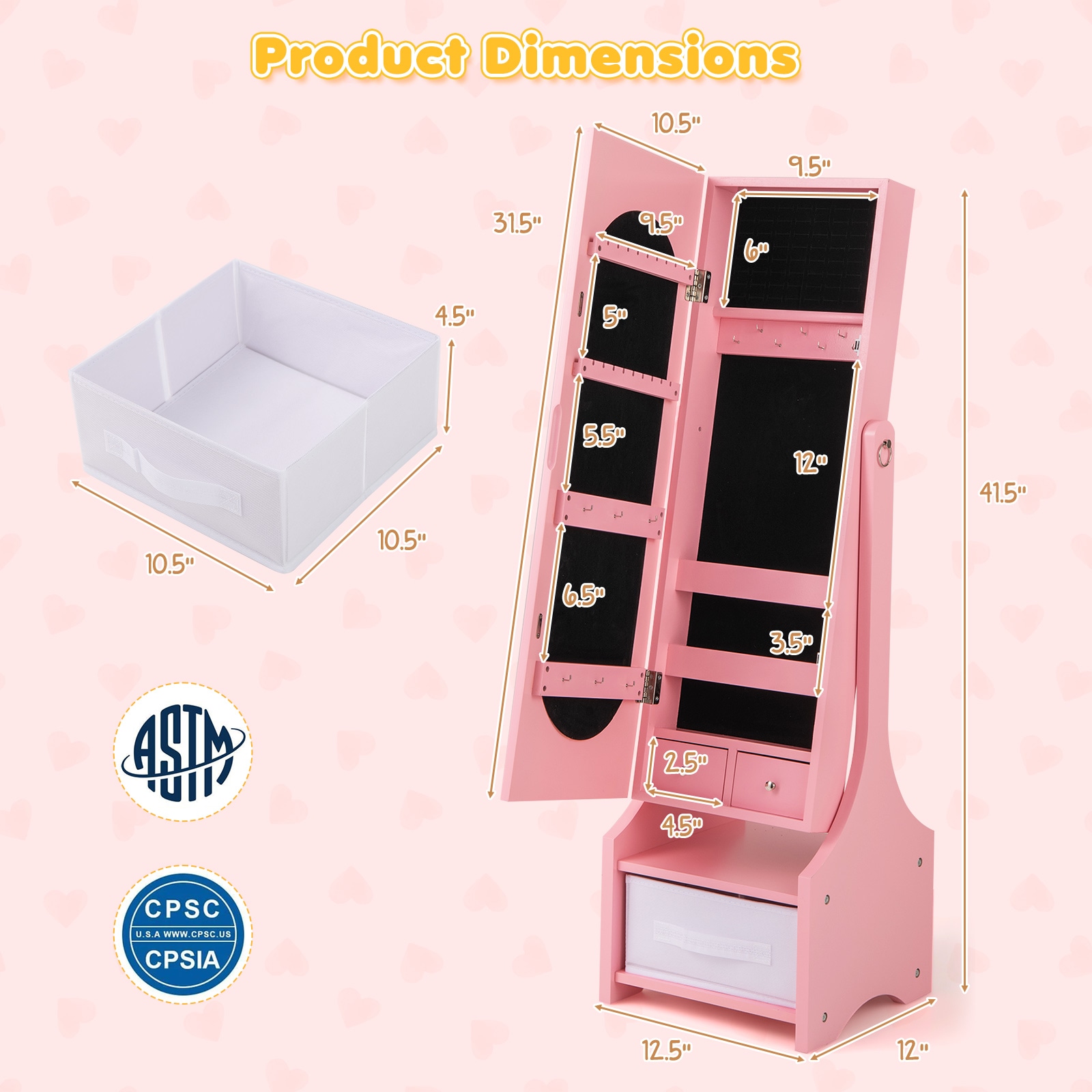 Slickblue D-CO-IP91301YH Jewelry-Armoires - View #4