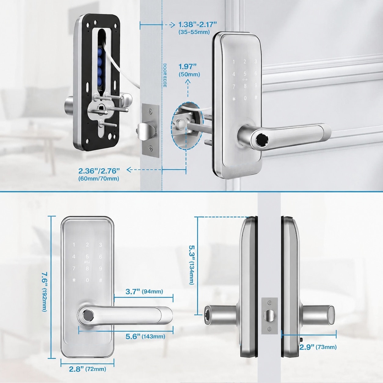 AOIZGMY LAZ0718Z028 Electronic-Door-Locks - View #7