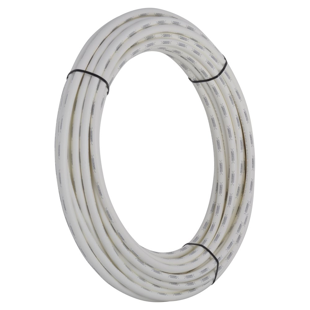 SharkBite  U850W50 PEX Tubing 14Inch (38 OD) x 50 ft White for Potable Water