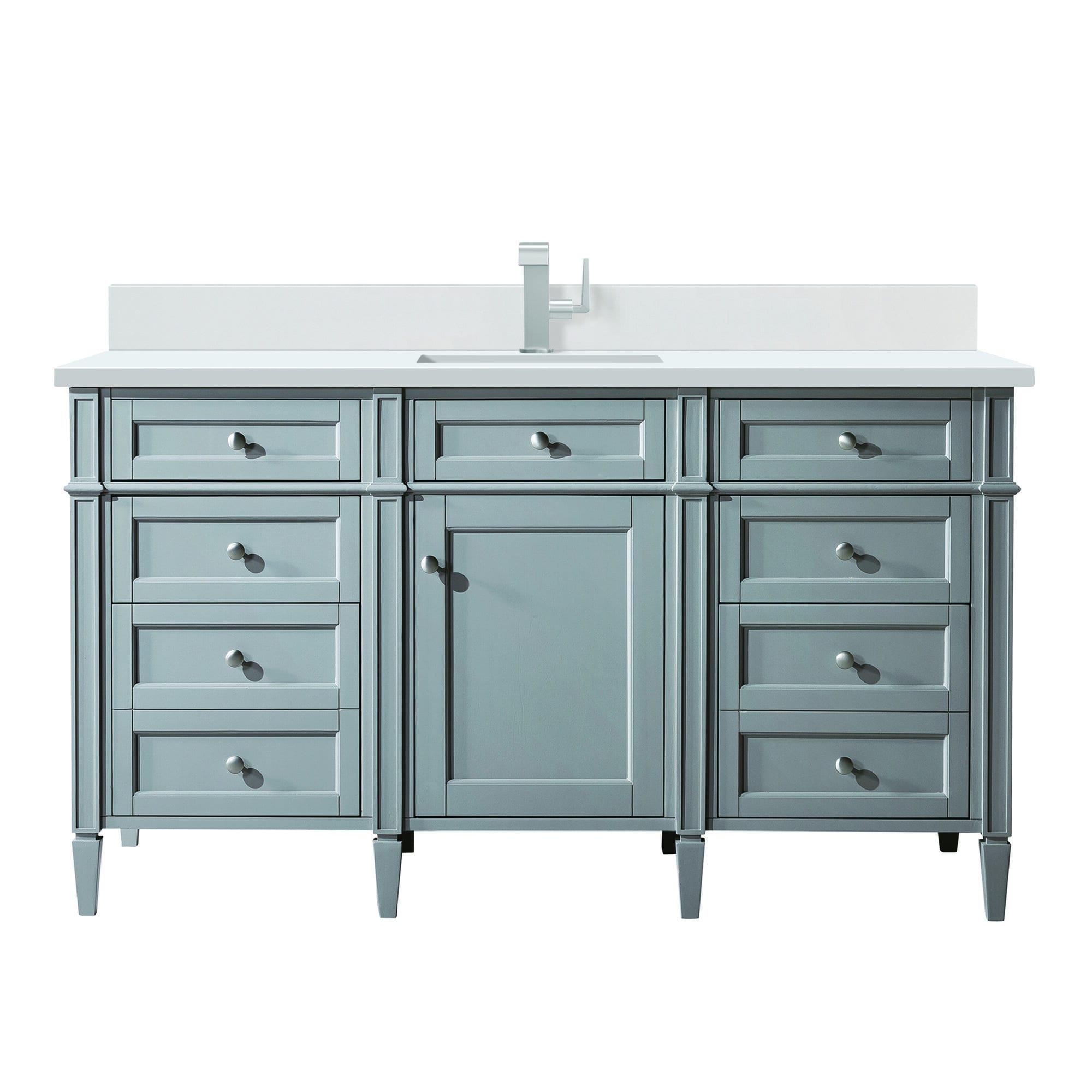 James Martin Vanities Brittany 60-in Urban Gray Bathroom Vanity with