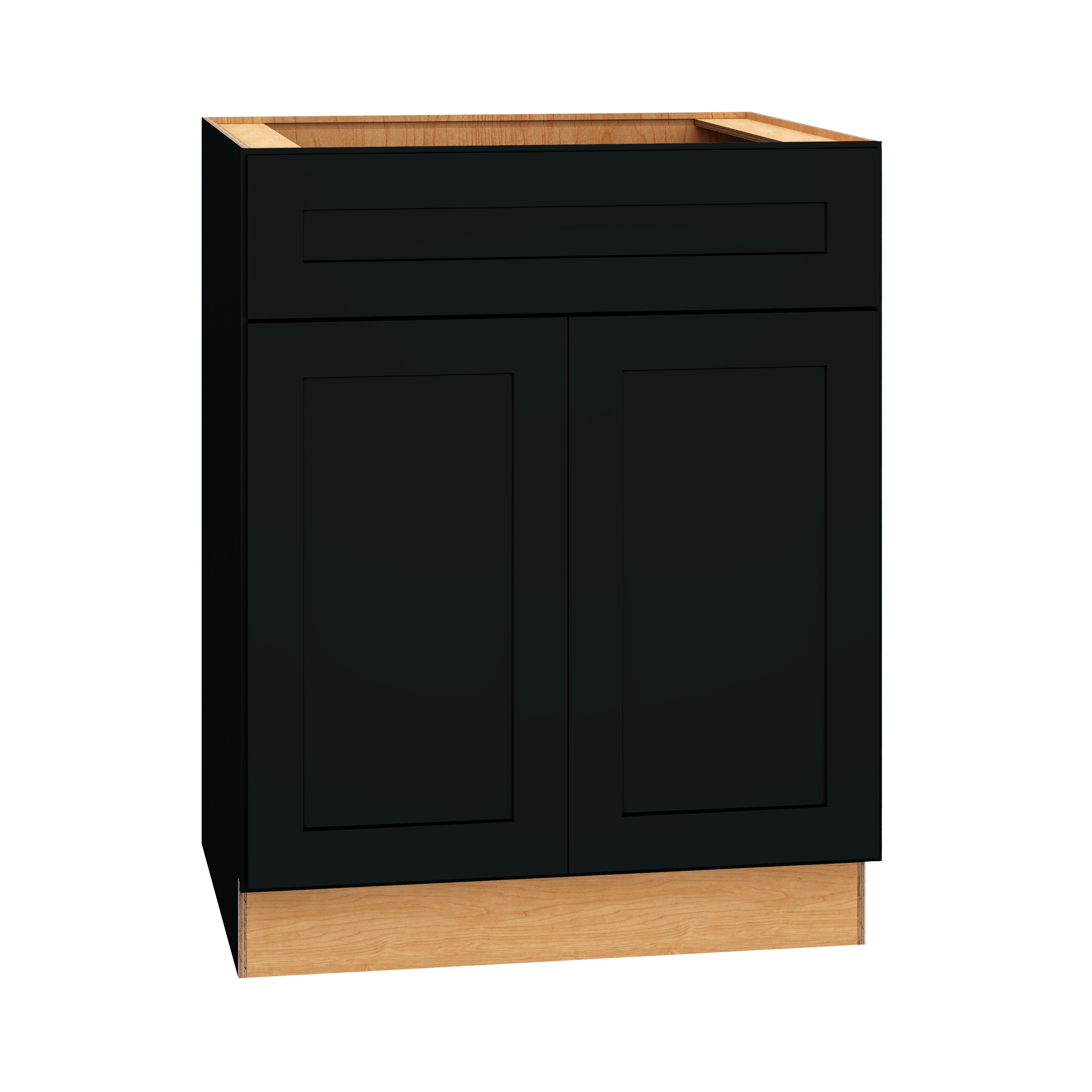 Diamond Express Jamestown 27-in W x 34.5-in H x 24-in D White Sink Base Fully Assembled Plywood Cabinet (Recessed Panel Shaker Style)